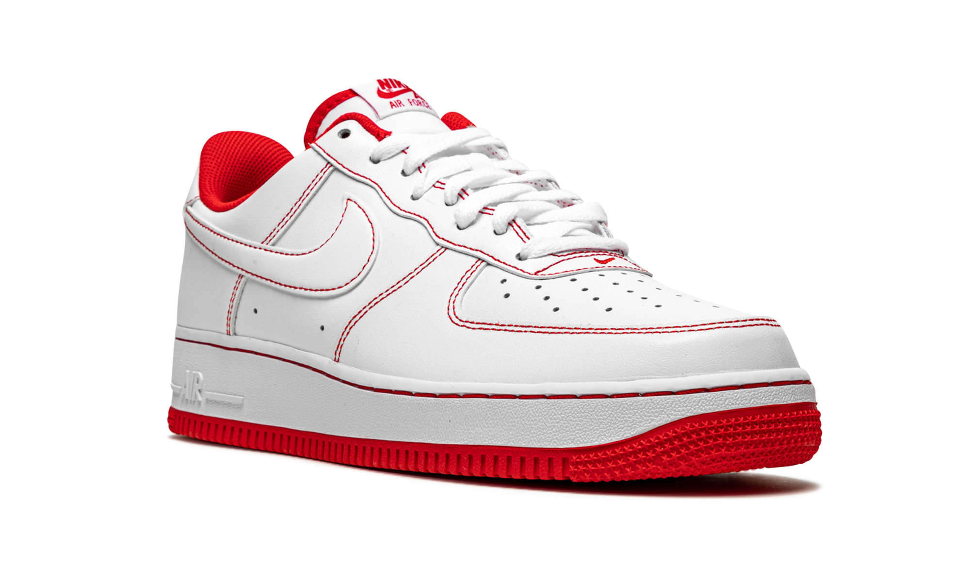 Nike Air Force 1 Low '07 "Contrast Stitch - White University Red" CV1724 100