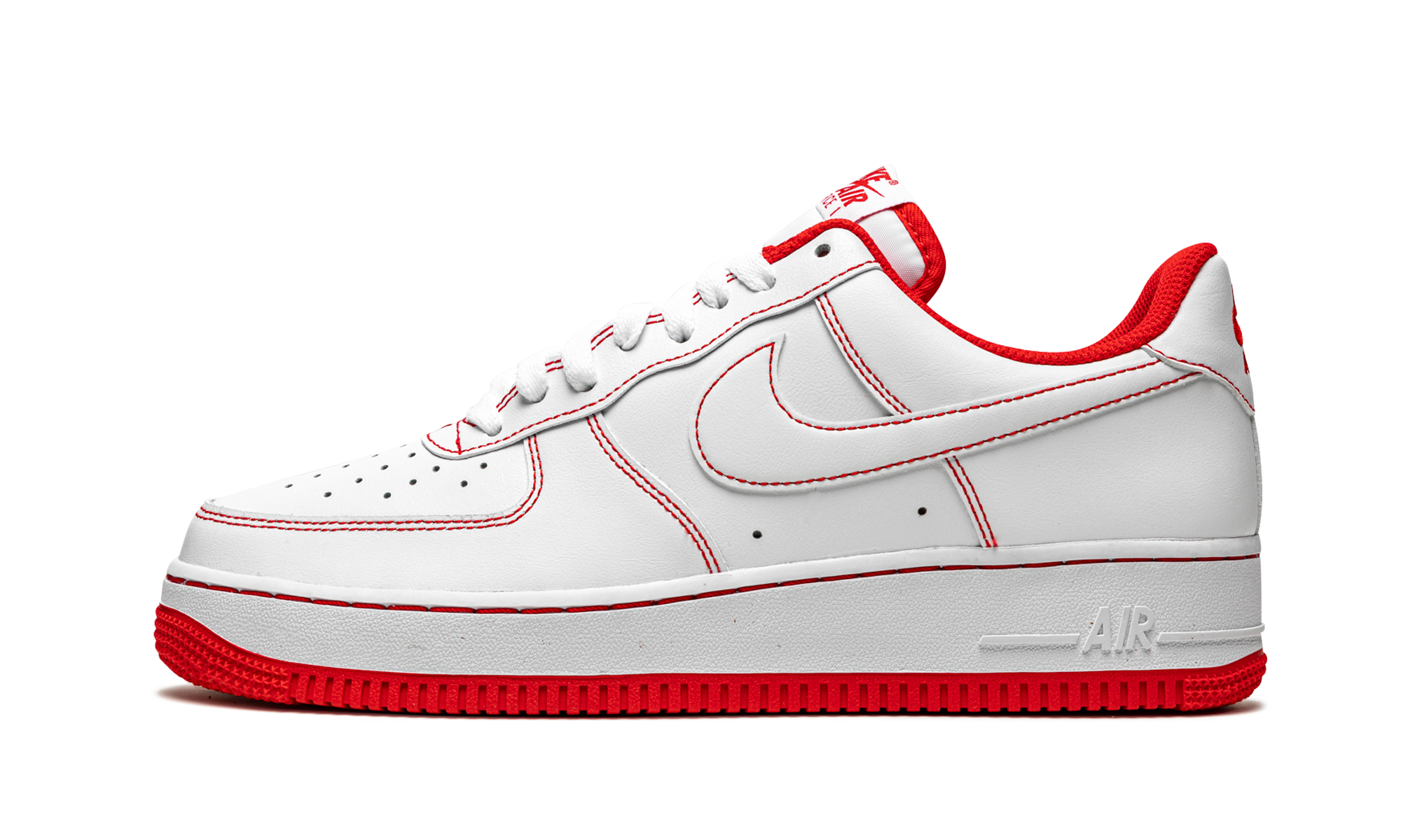 Nike Air Force 1 Low '07 "Contrast Stitch - White University Red" CV1724 100