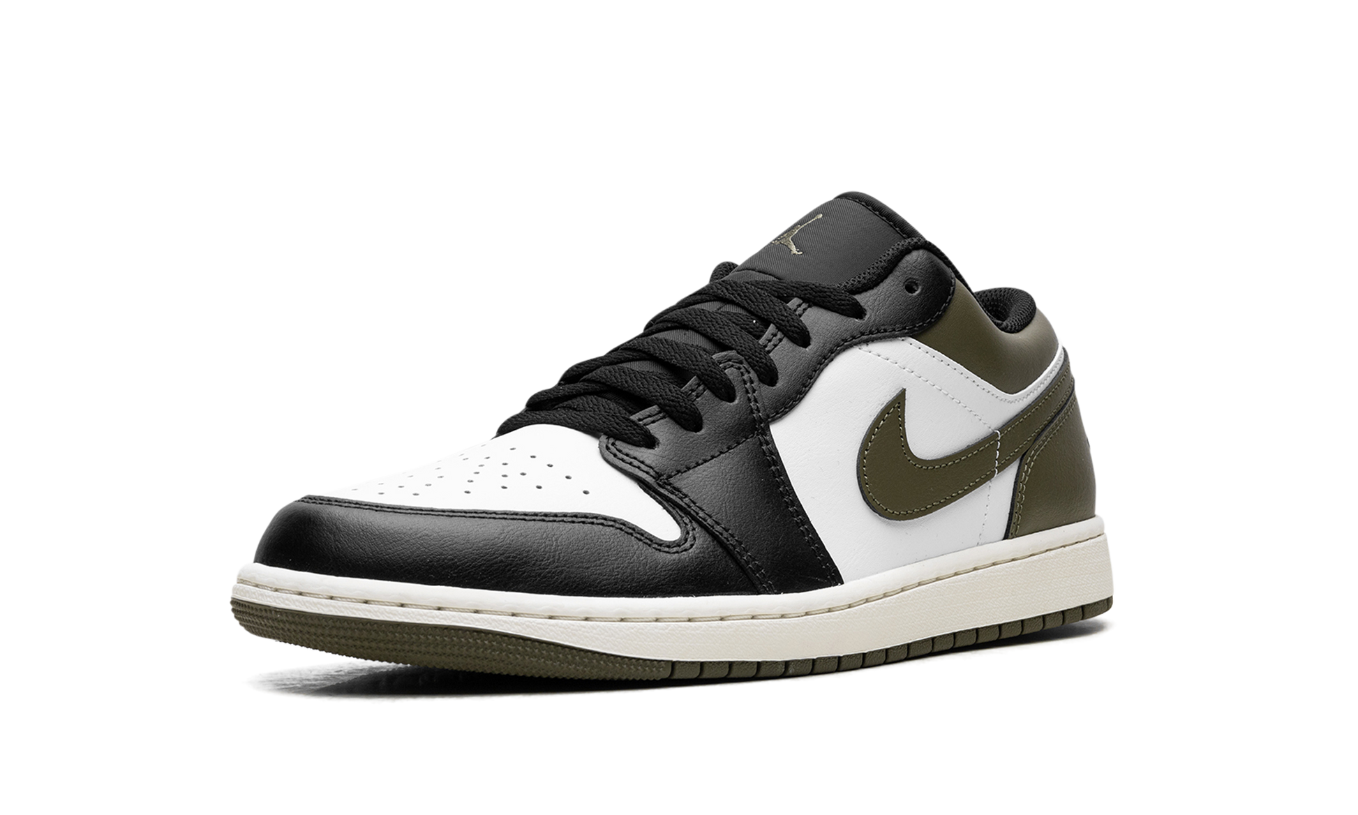 Nike Air Jordan 1 Low "Black Toe Medium Olive" 553558 092