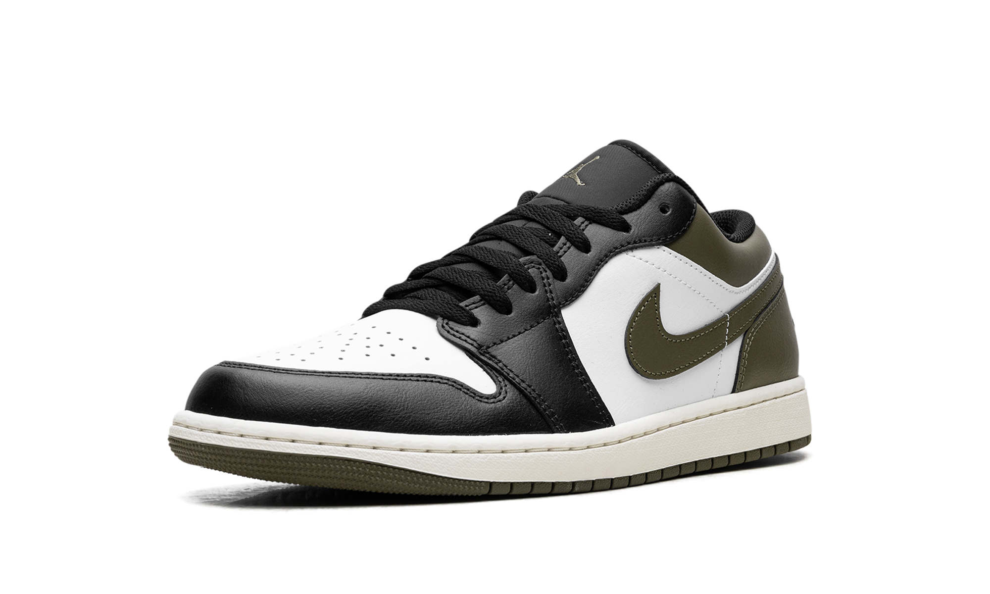Nike Air Jordan 1 Low "Black Toe Medium Olive" 553558 092
