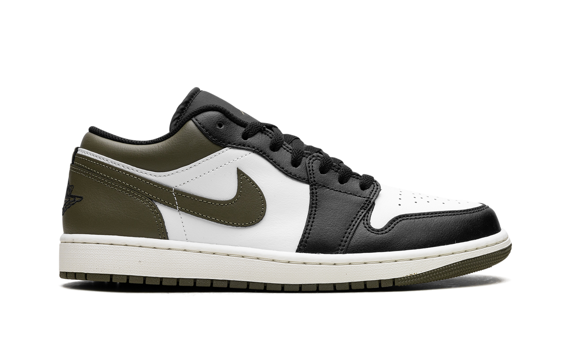 Nike Air Jordan 1 Low "Black Toe Medium Olive" 553558 092