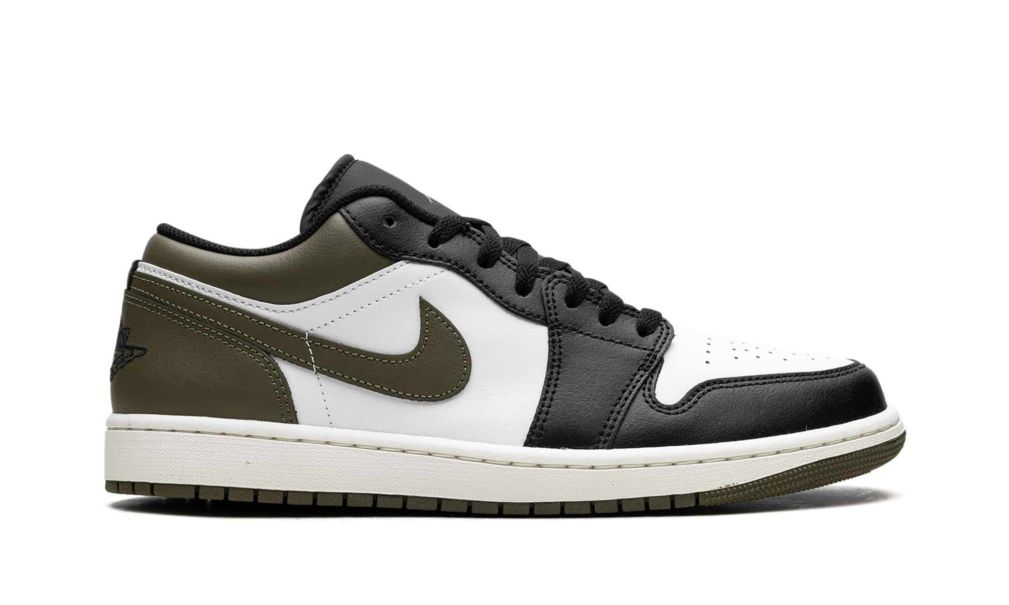 Nike Air Jordan 1 Low "Black Toe Medium Olive" 553558 092