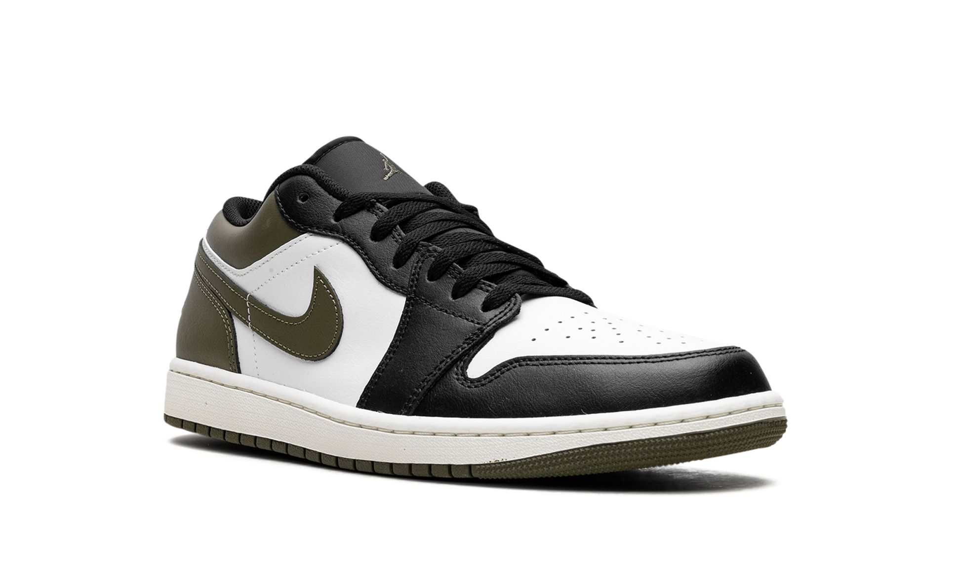 Nike Air Jordan 1 Low "Black Toe Medium Olive" 553558 092