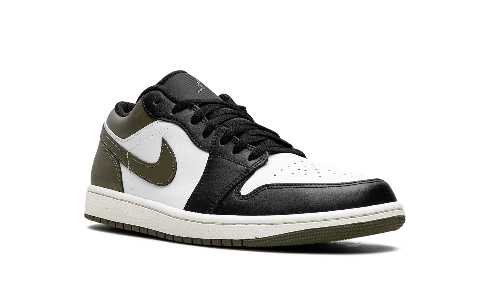 Nike Air Jordan 1 Low "Black Toe Medium Olive" 553558 092