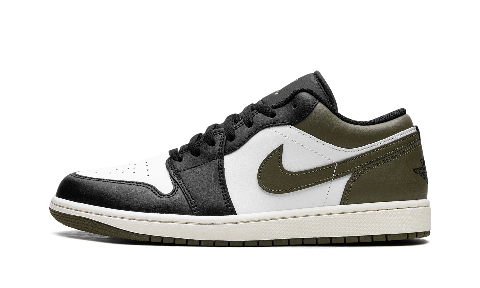 Nike Air Jordan 1 Low "Black Toe Medium Olive" 553558 092