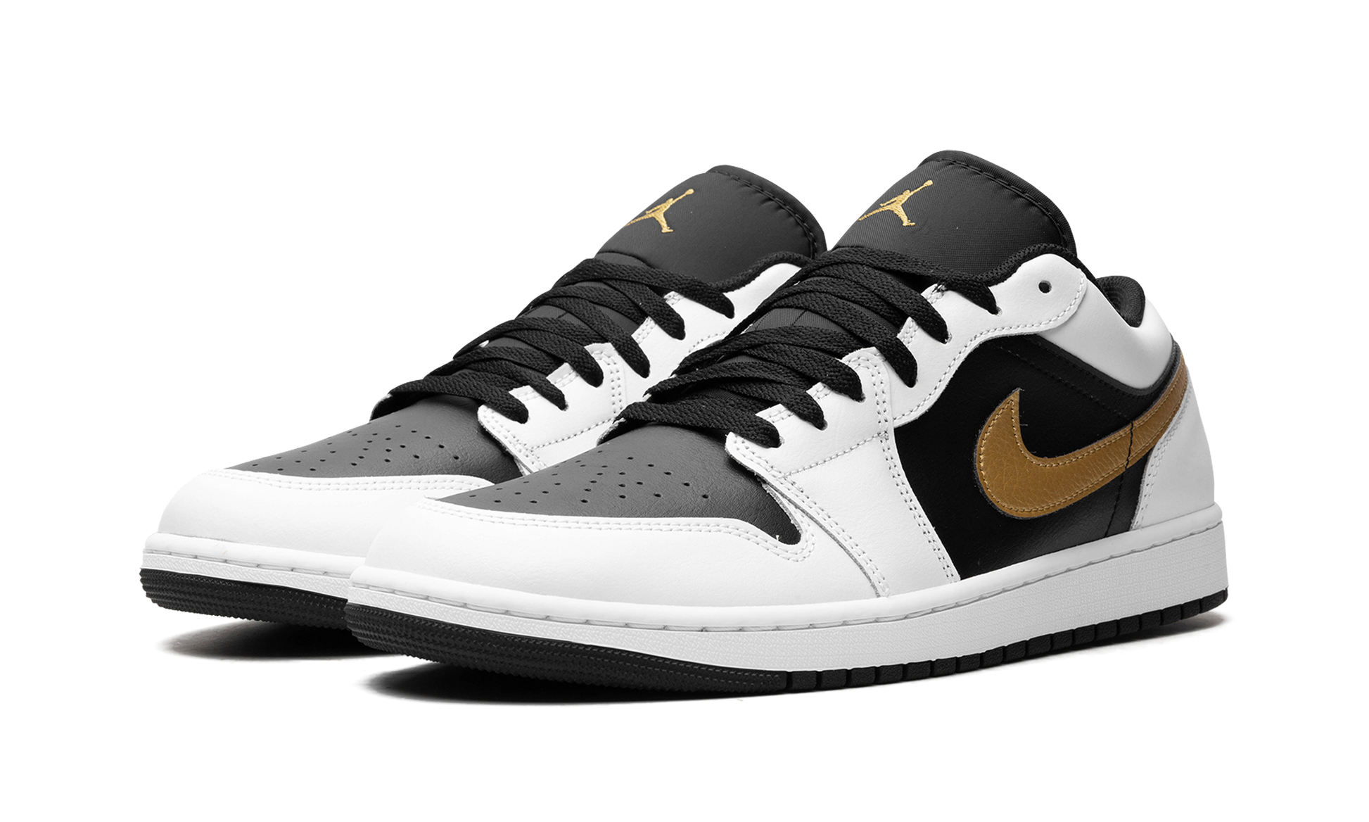 Nike Air Jordan 1 Low "Gold Swoosh" 553558 172