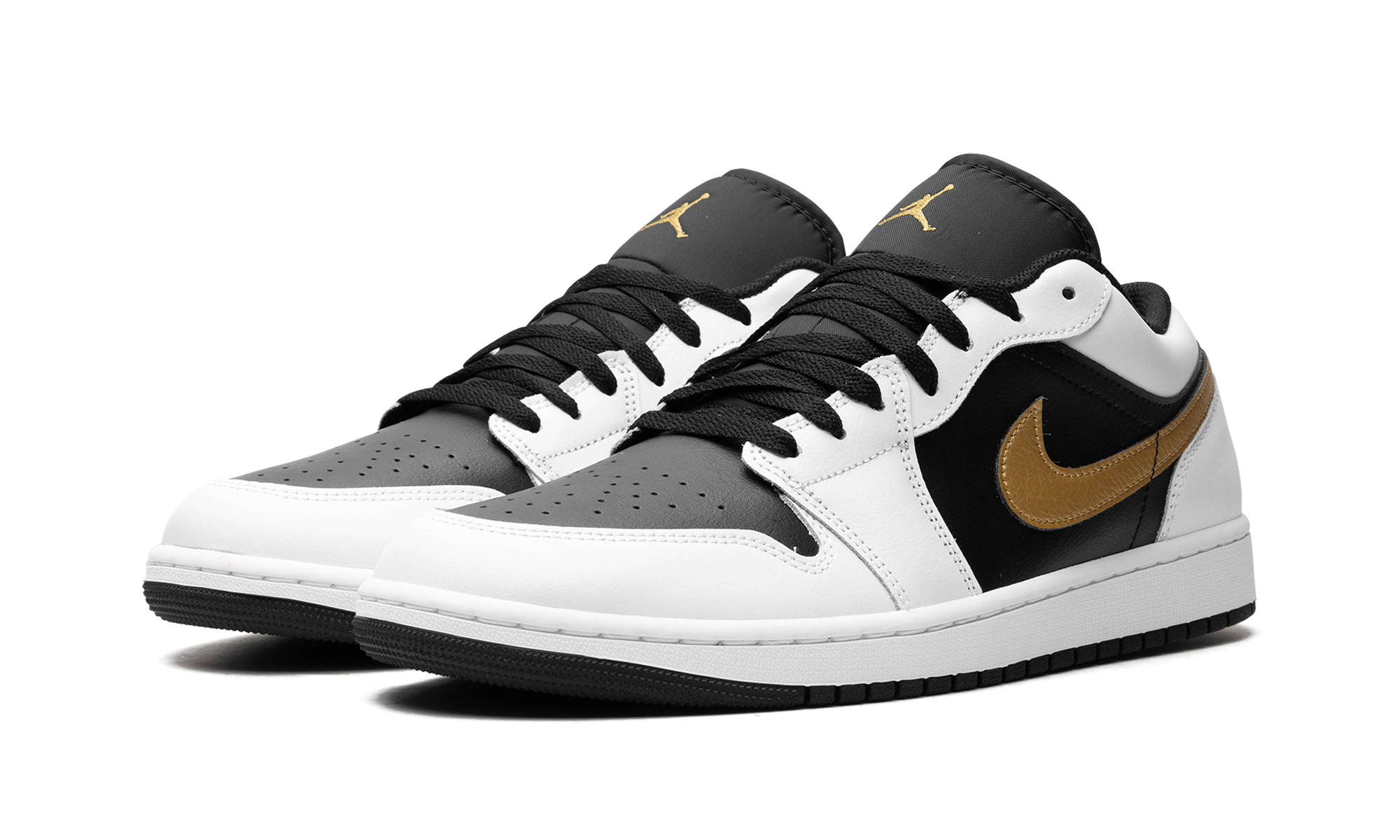 Nike Air Jordan 1 Low "Gold Swoosh" 553558 172