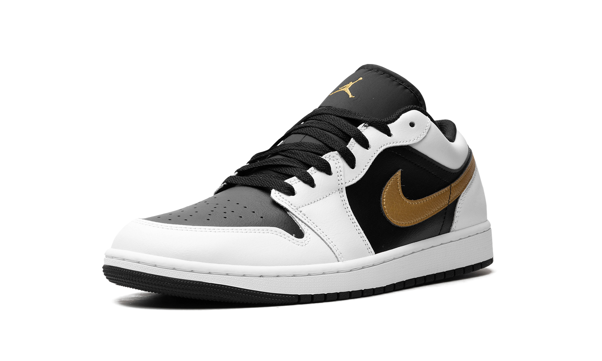 Nike Air Jordan 1 Low "Gold Swoosh" 553558 172