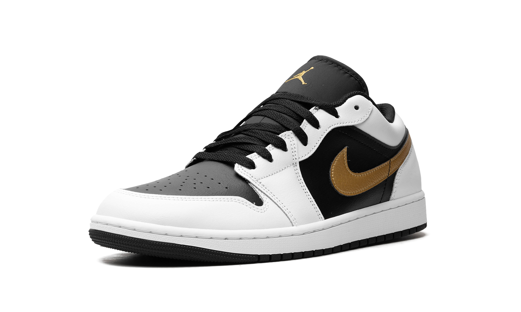 Nike Air Jordan 1 Low "Gold Swoosh" 553558 172