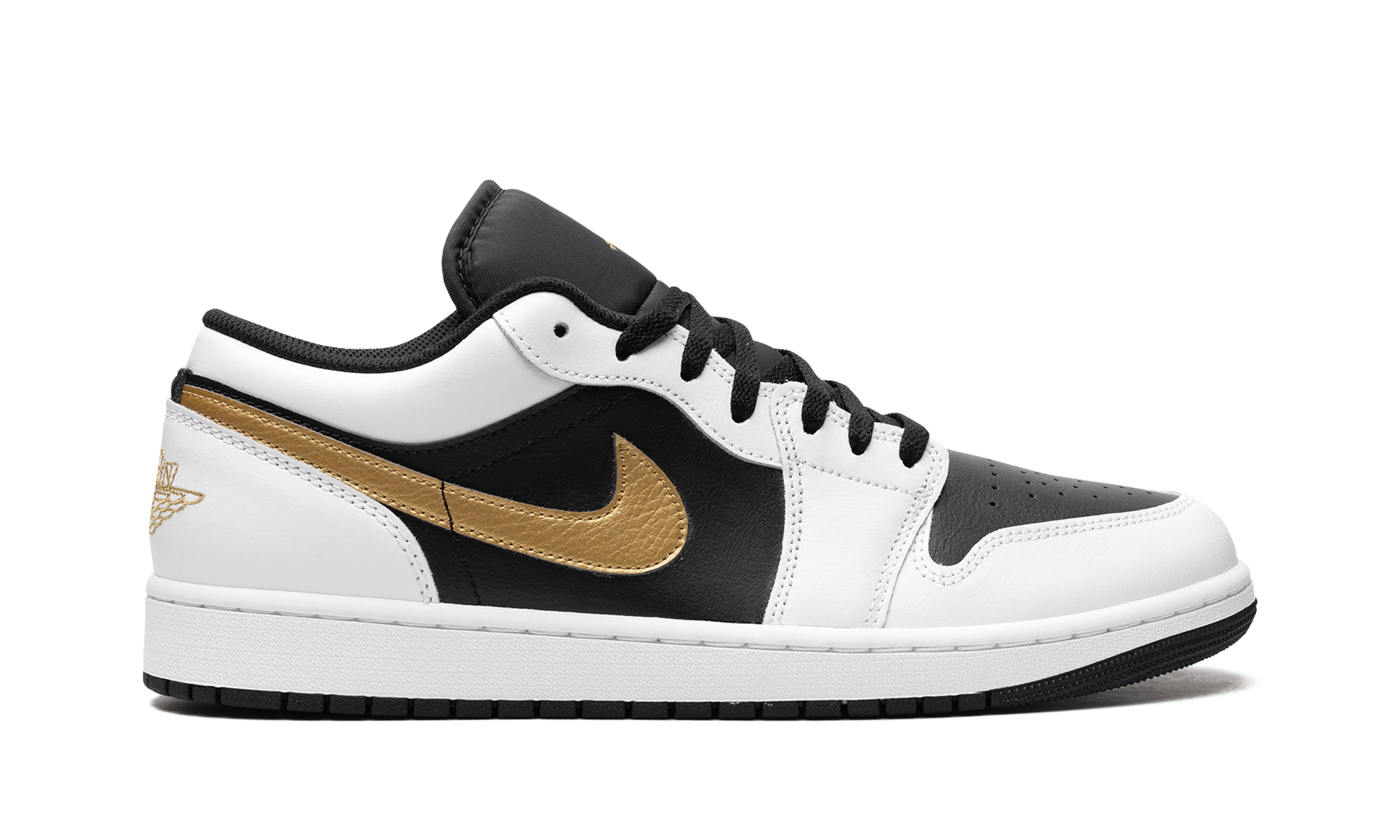 Nike Air Jordan 1 Low "Gold Swoosh" 553558 172
