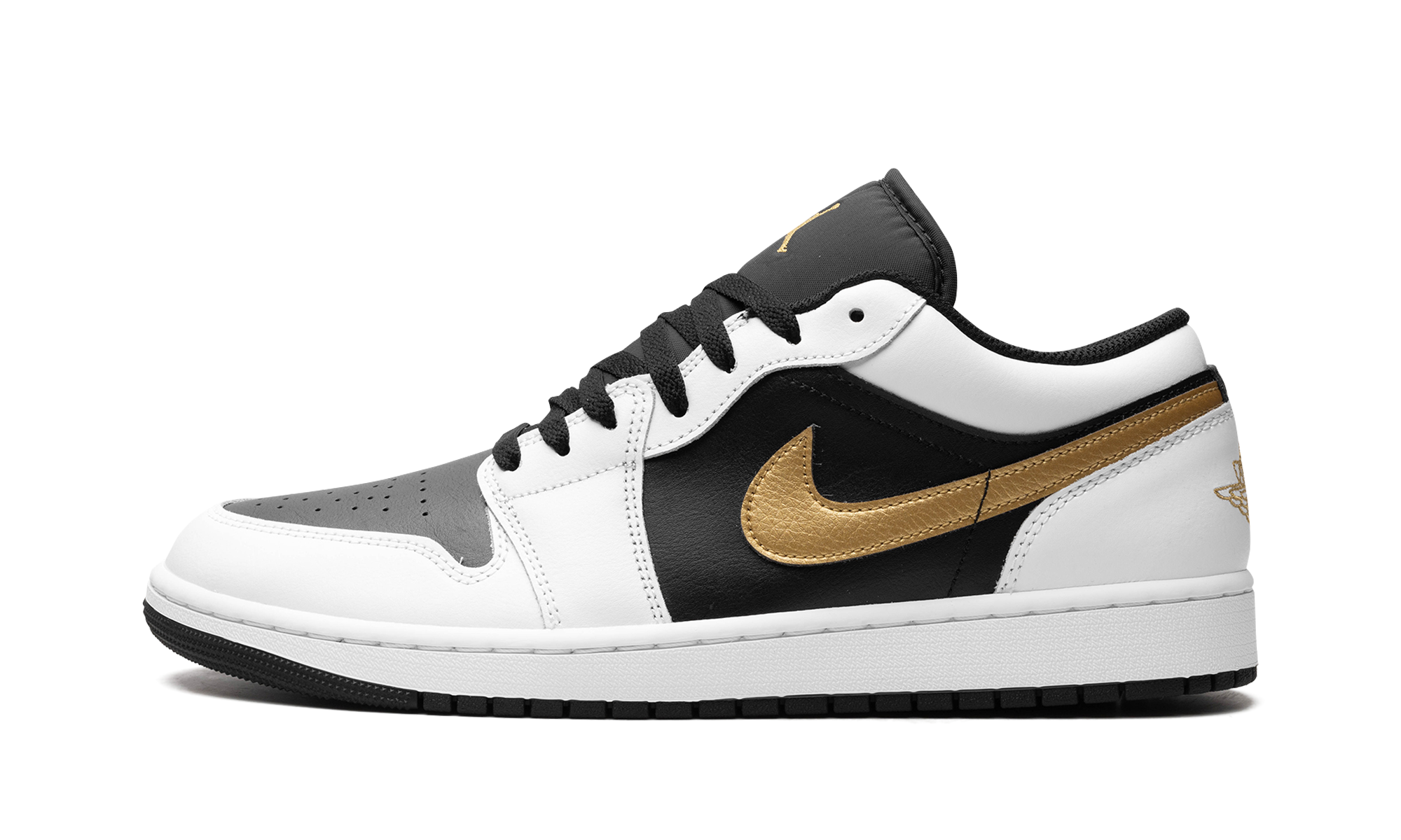 Nike Air Jordan 1 Low "Gold Swoosh" 553558 172