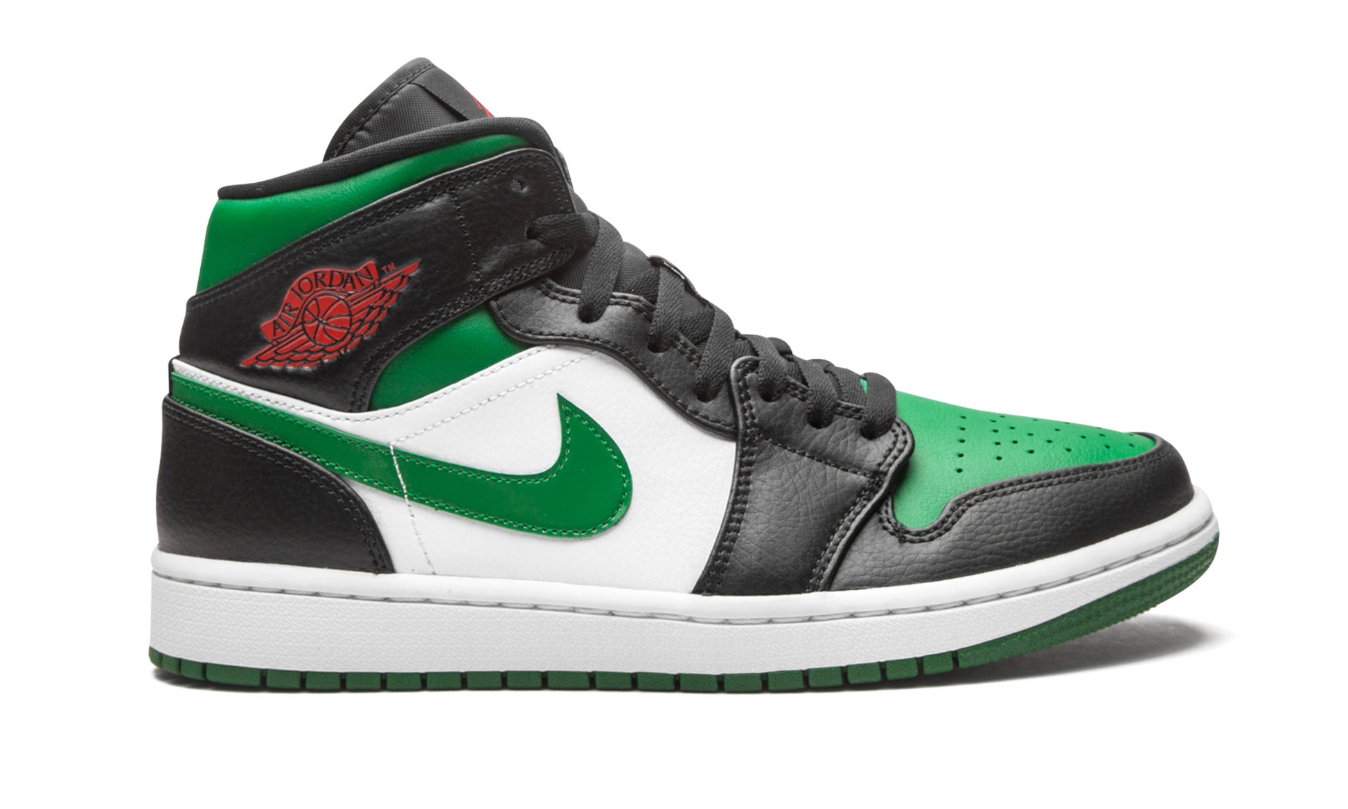 Nike Air Jordan 1 Mid "Green Toe" 554724 067