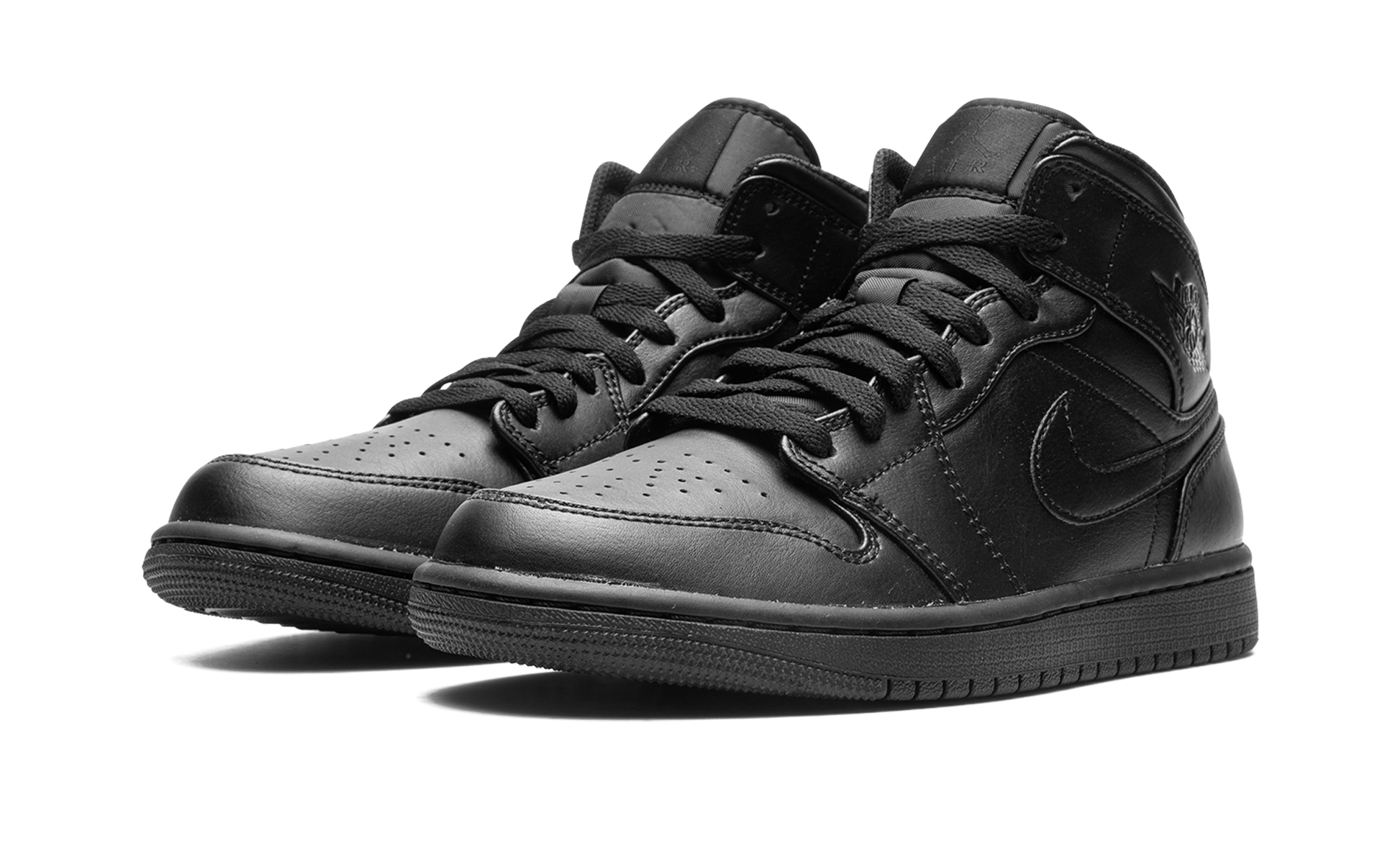 Nike Air Jordan 1 Mid "Triple Black" 554724 093