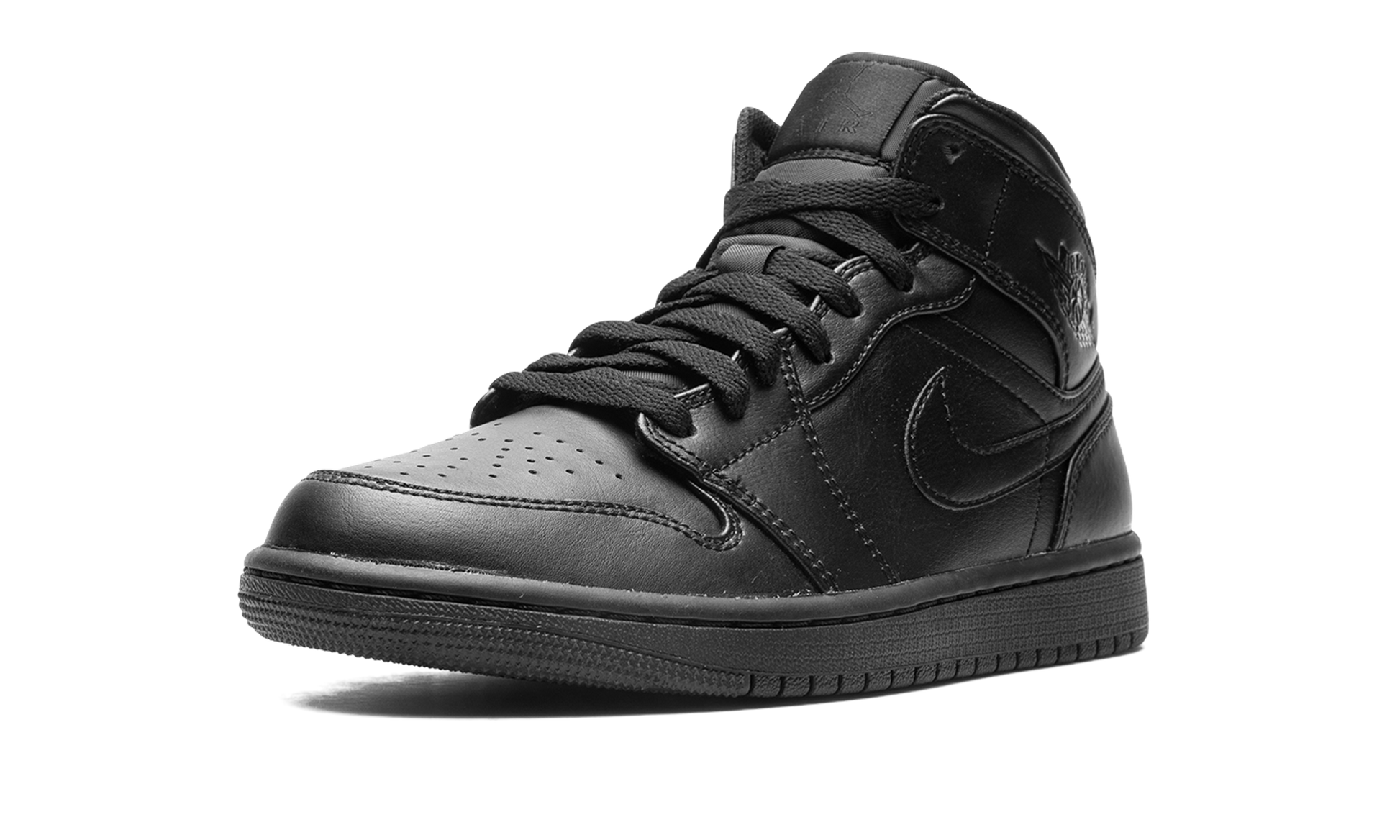 Nike Air Jordan 1 Mid "Triple Black" 554724 093