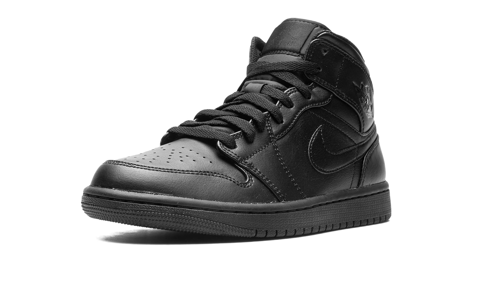 Nike Air Jordan 1 Mid "Triple Black" 554724 093