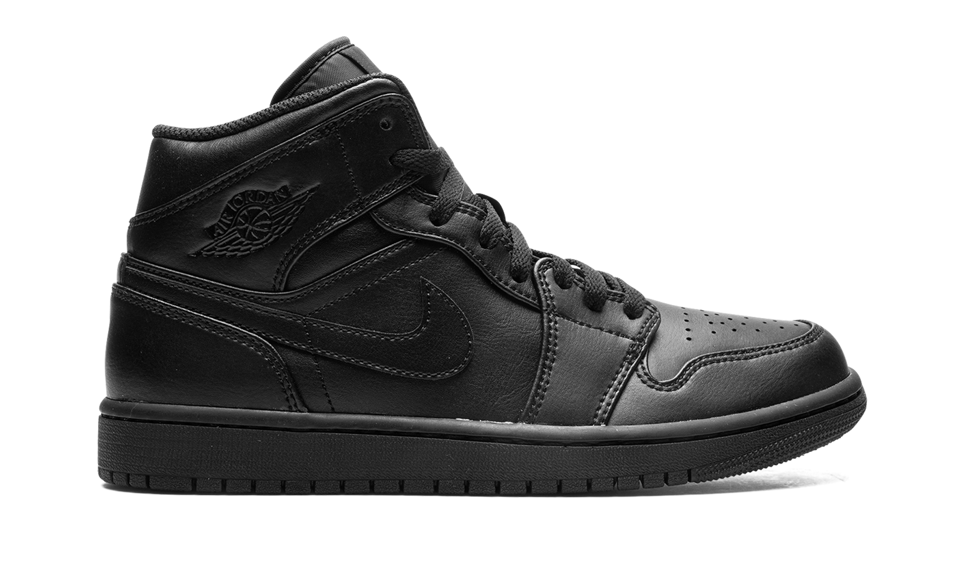 Nike Air Jordan 1 Mid "Triple Black" 554724 093