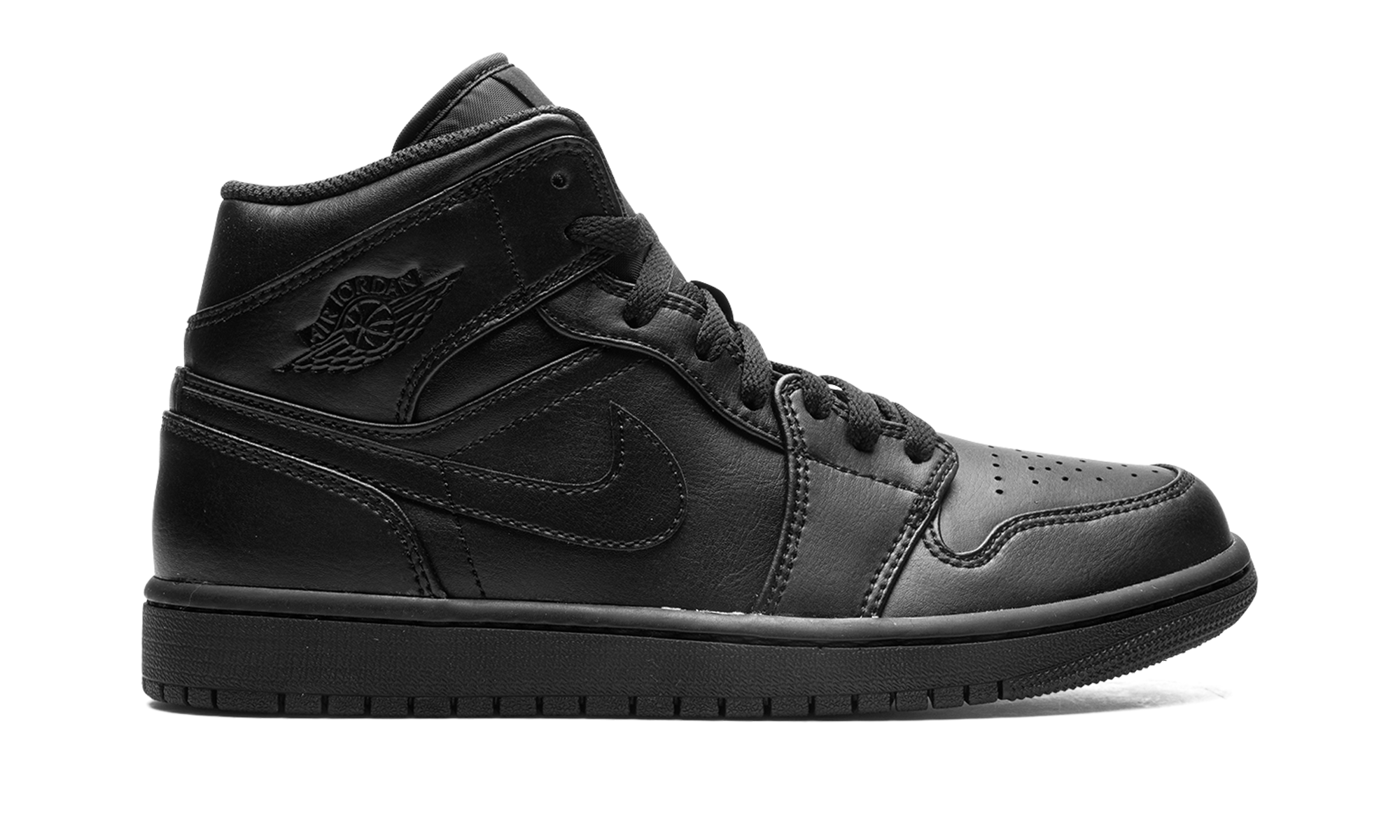 Nike Air Jordan 1 Mid "Triple Black" 554724 093