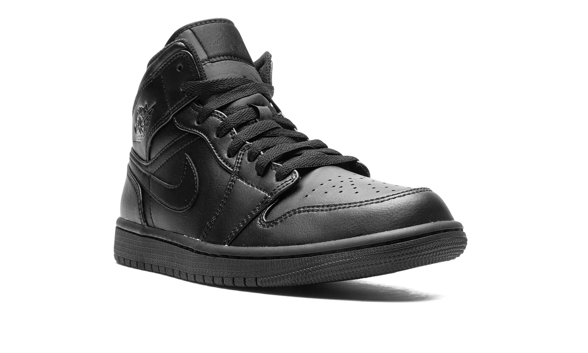 Nike Air Jordan 1 Mid "Triple Black" 554724 093