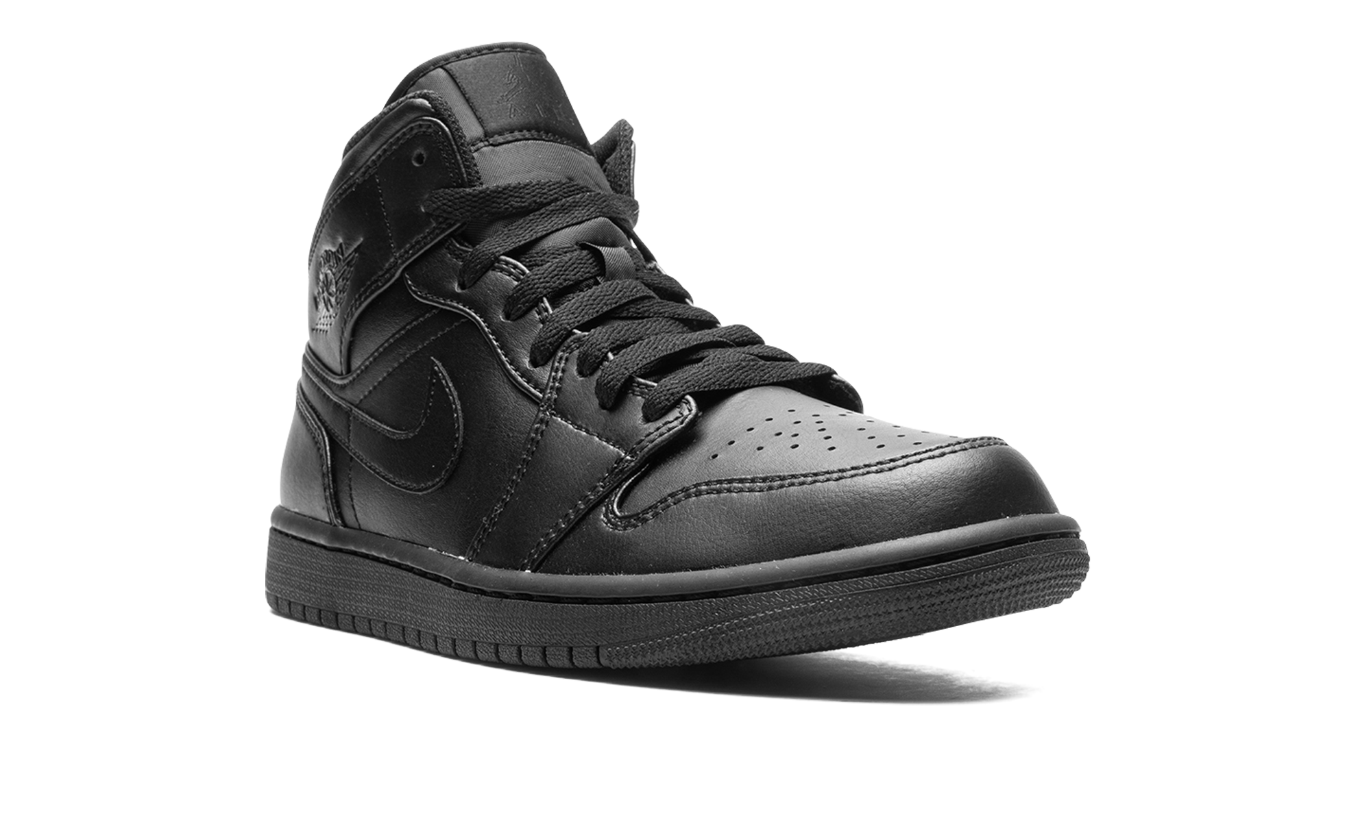 Nike Air Jordan 1 Mid "Triple Black" 554724 093