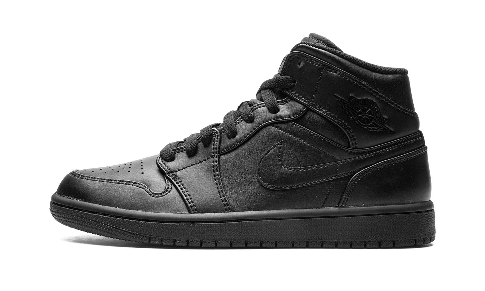 Nike Air Jordan 1 Mid "Triple Black" 554724 093