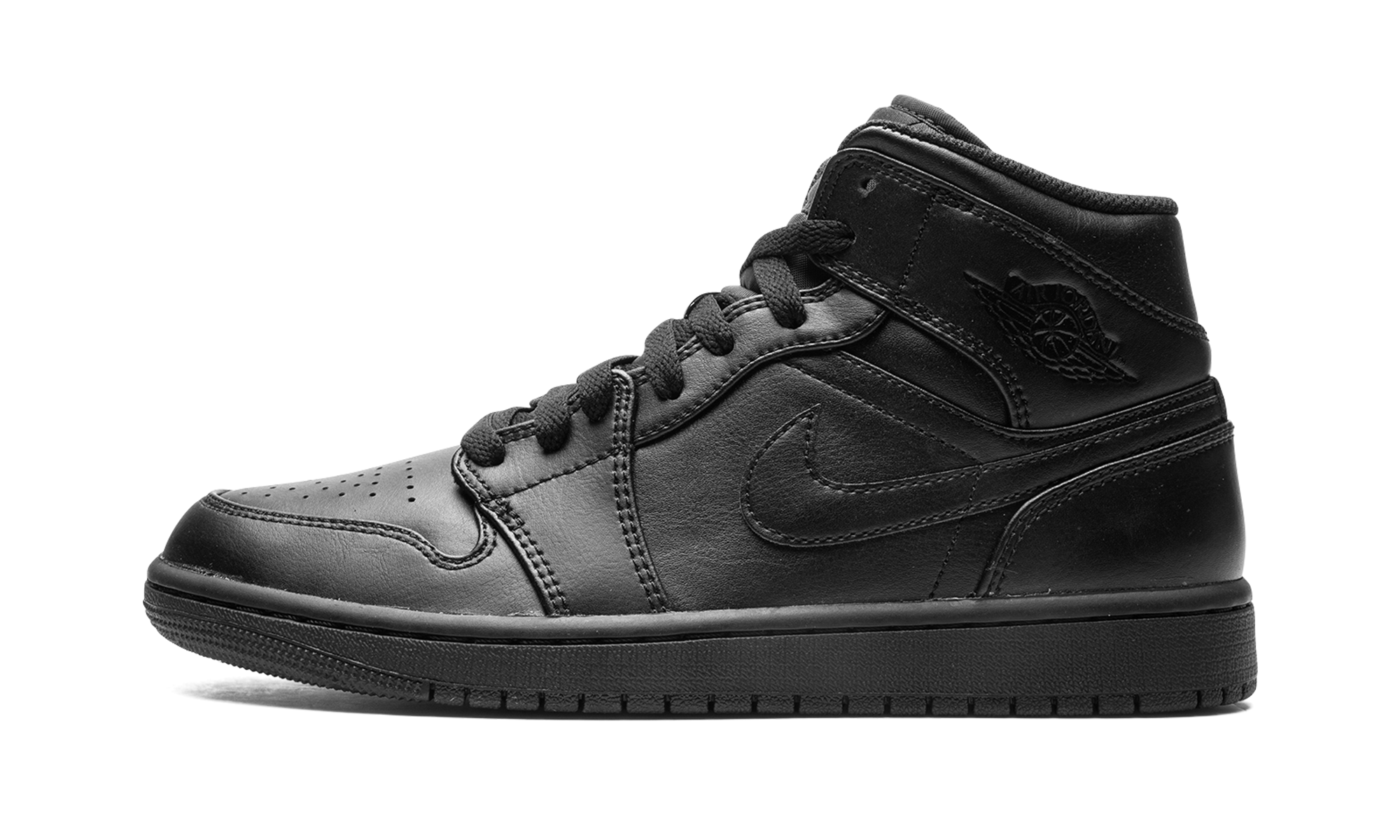 Nike Air Jordan 1 Mid "Triple Black" 554724 093