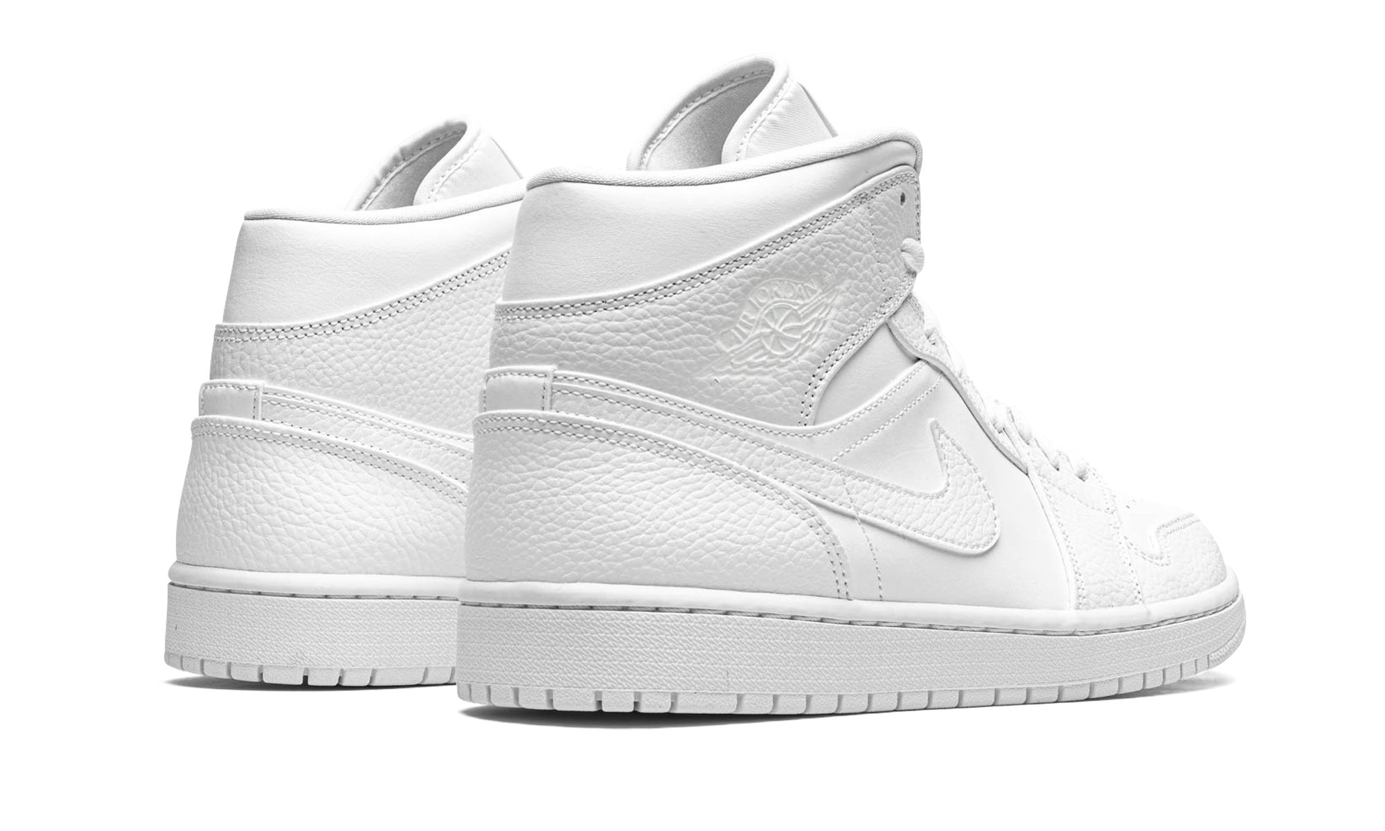 Nike Air Jordan 1 Mid "Triple White" 554724 130