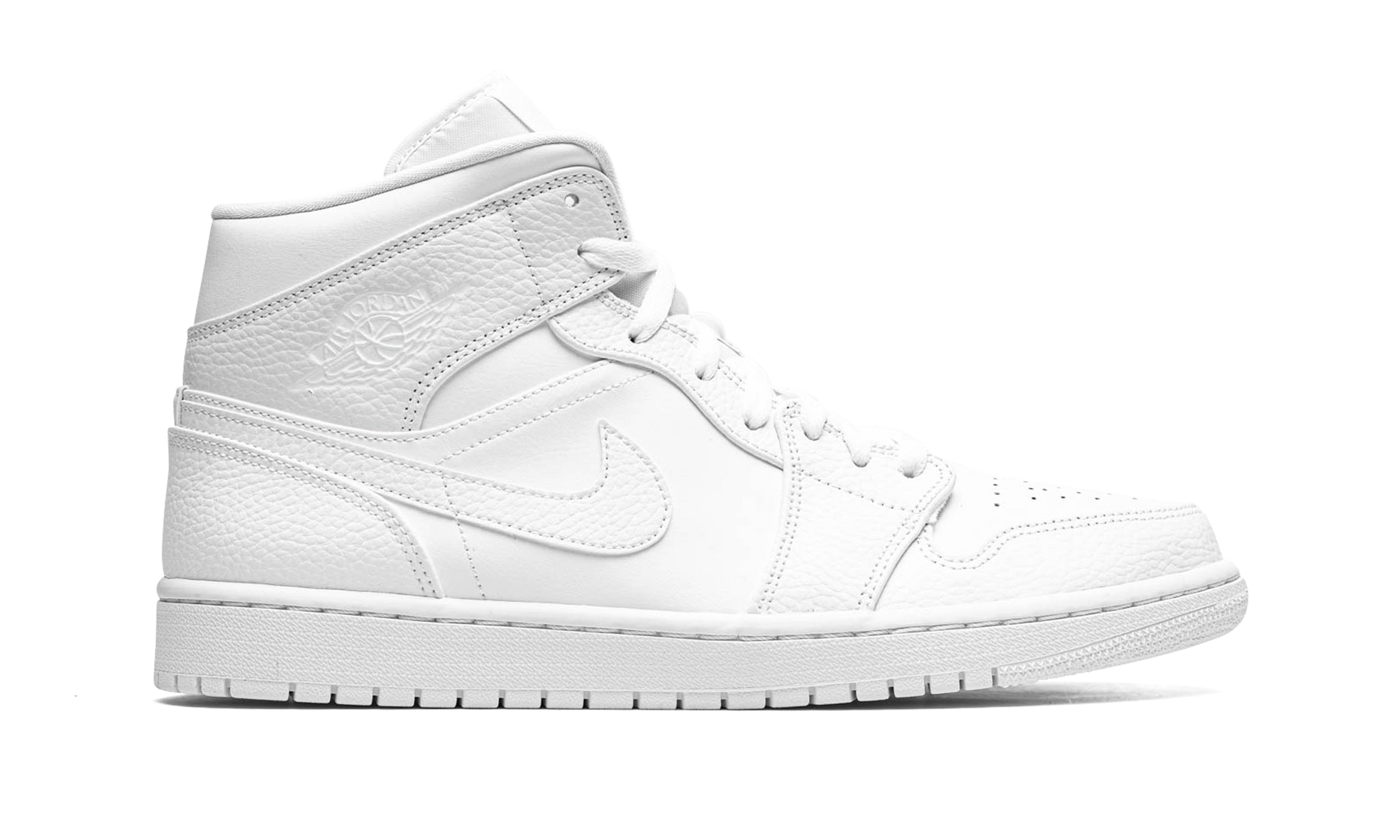 Nike Air Jordan 1 Mid "Triple White" 554724 130