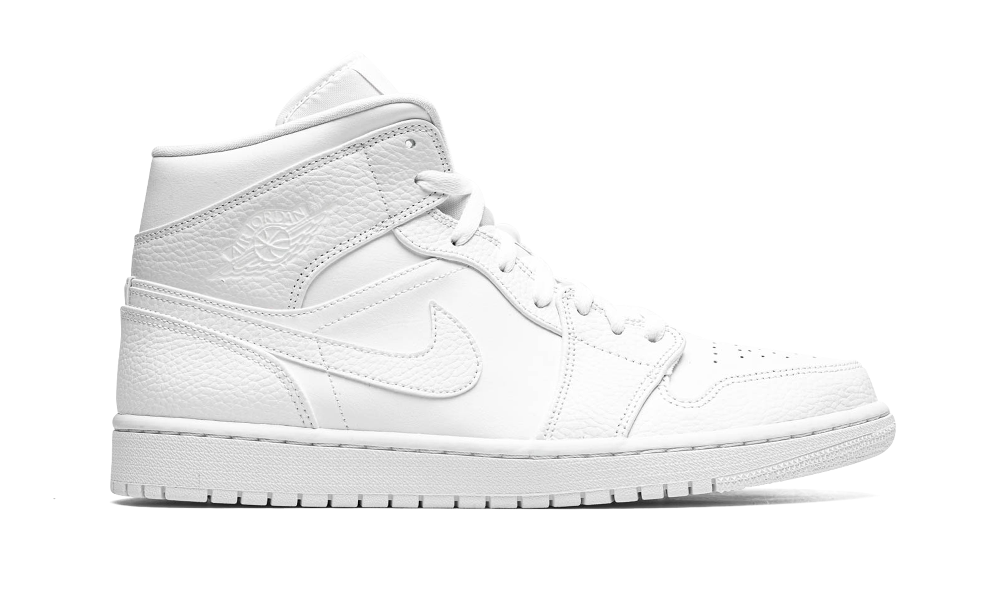 Nike Air Jordan 1 Mid "Triple White" 554724 130