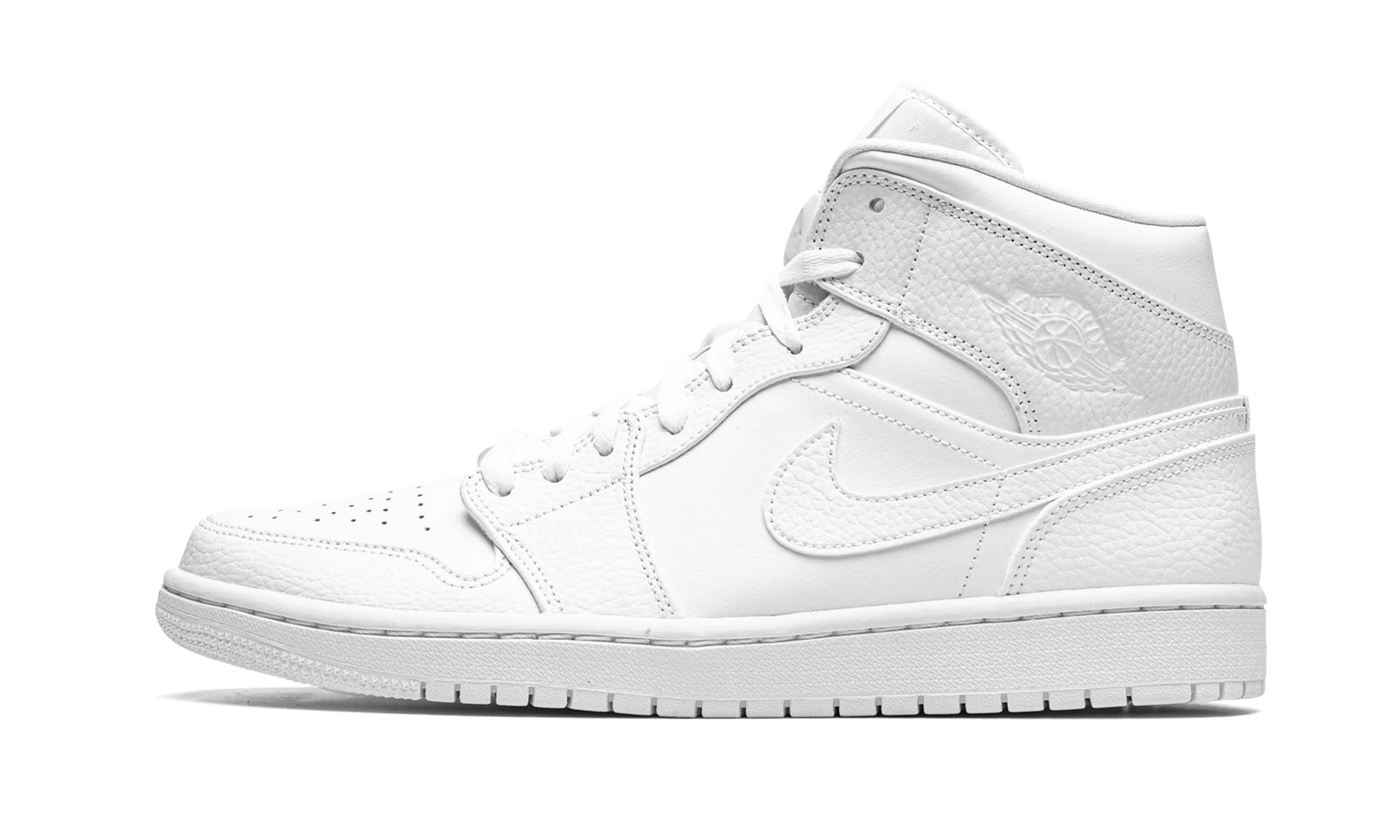 Nike Air Jordan 1 Mid "Triple White" 554724 130