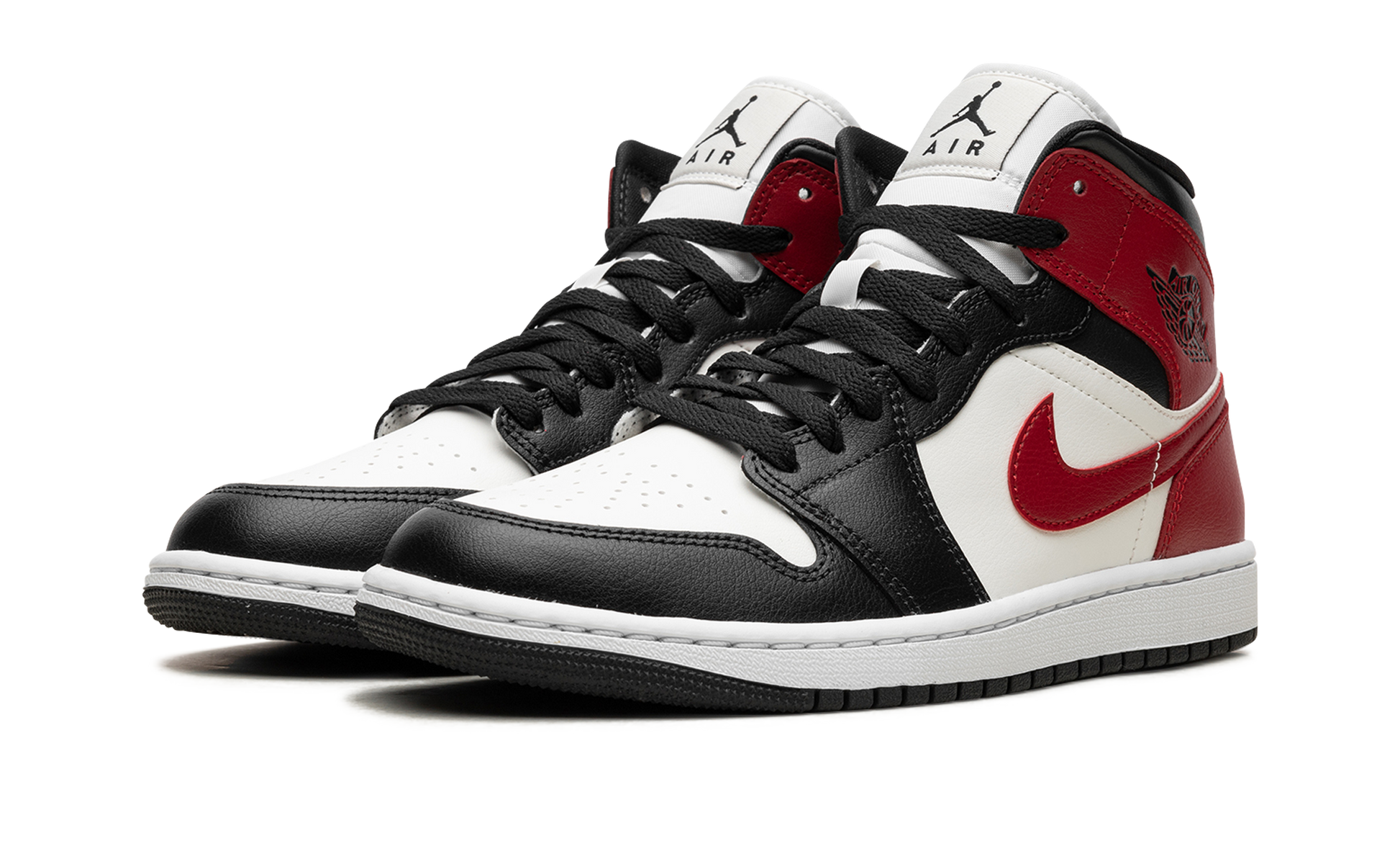 Nike AIR JORDAN 1 MID WMNS "Black Toe" BQ6472 160