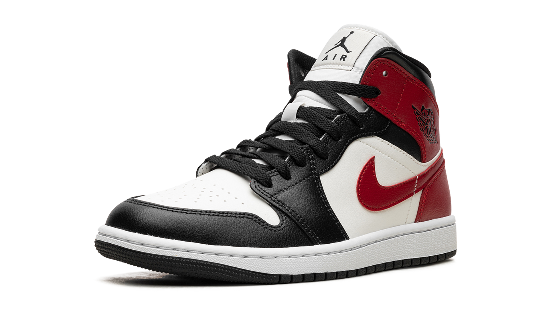 Nike AIR JORDAN 1 MID WMNS "Black Toe" BQ6472 160