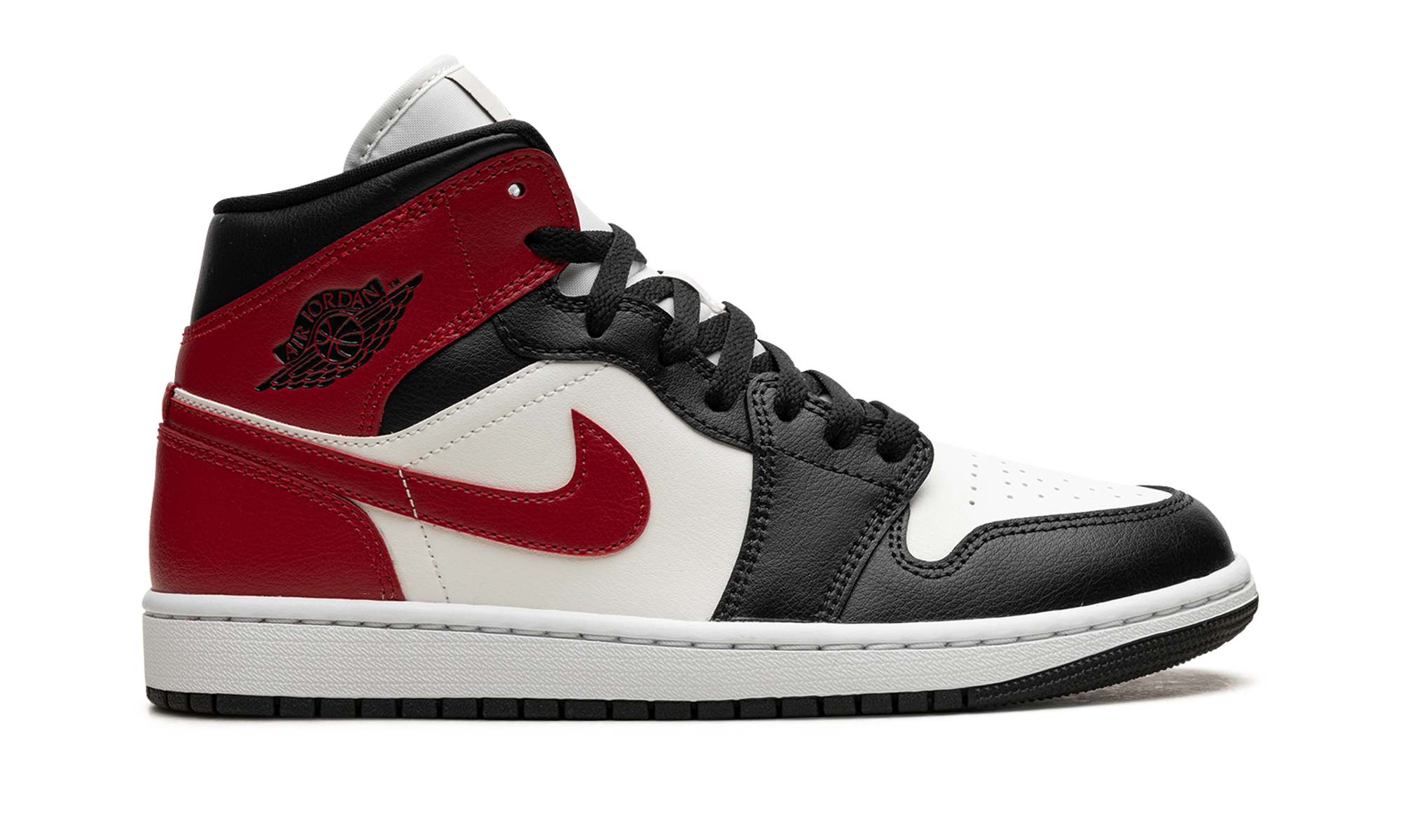 Nike AIR JORDAN 1 MID WMNS "Black Toe" BQ6472 160