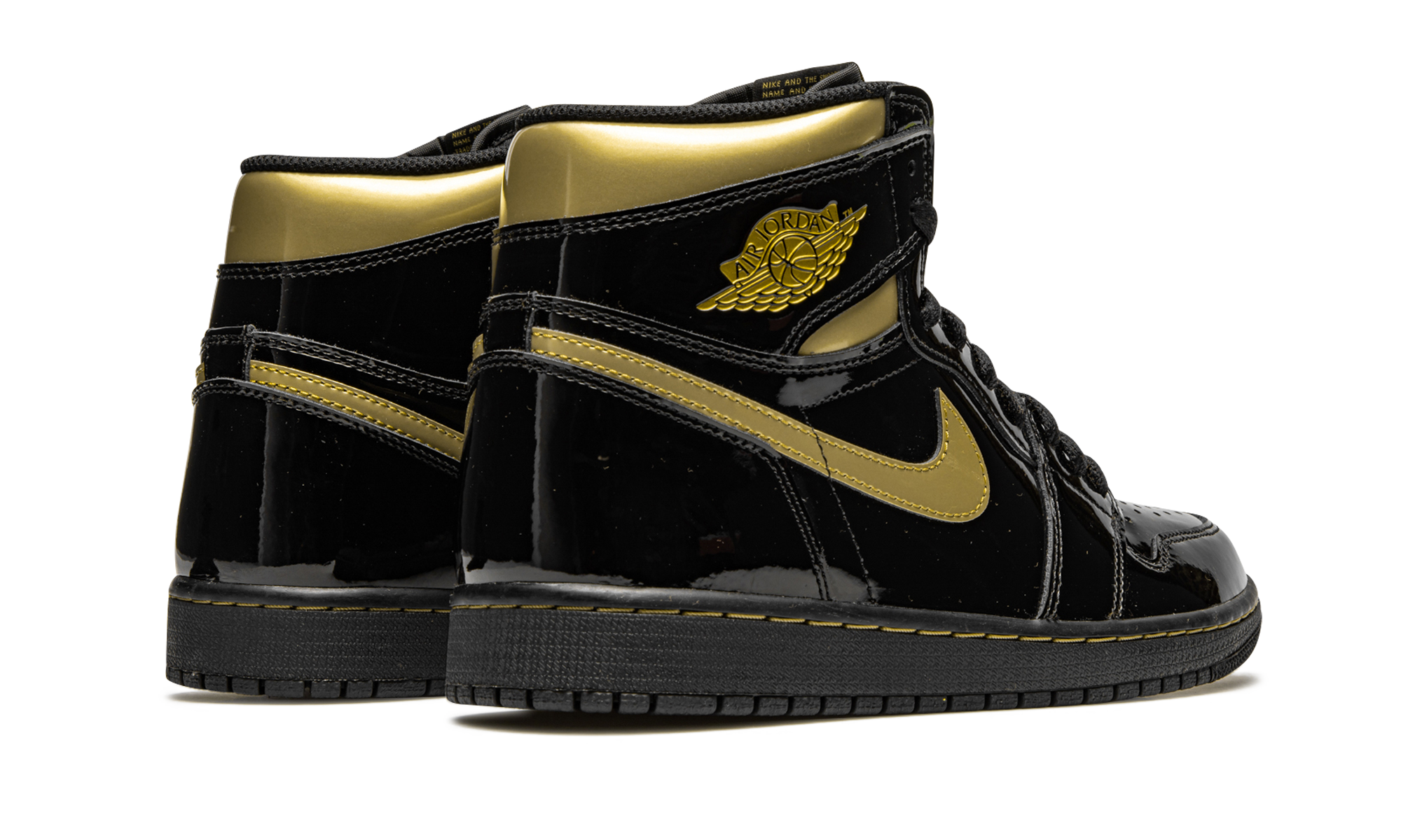 Nike Air Jordan 1 Retro High OG "Black Metallic Gold" 555088 032