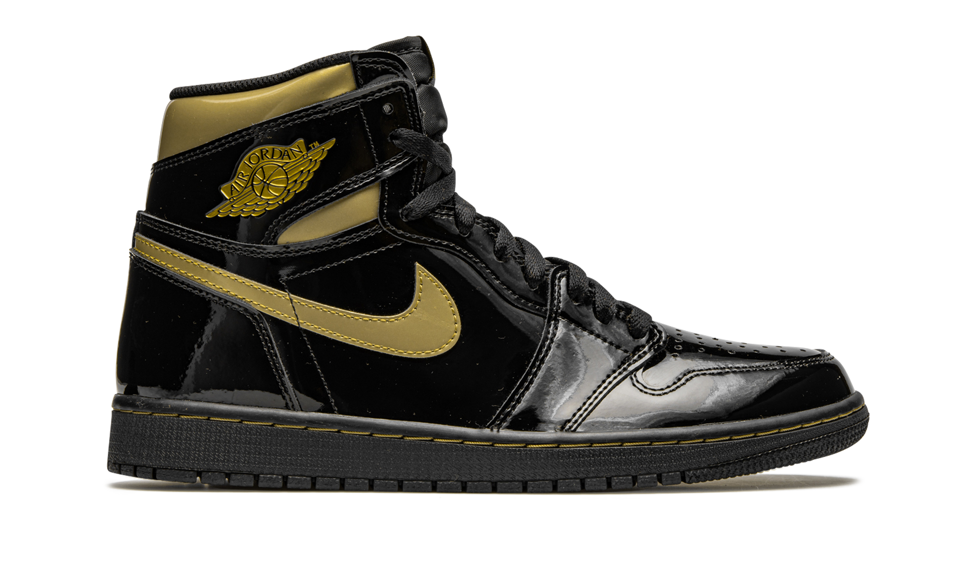 Nike Air Jordan 1 Retro High OG "Black Metallic Gold" 555088 032