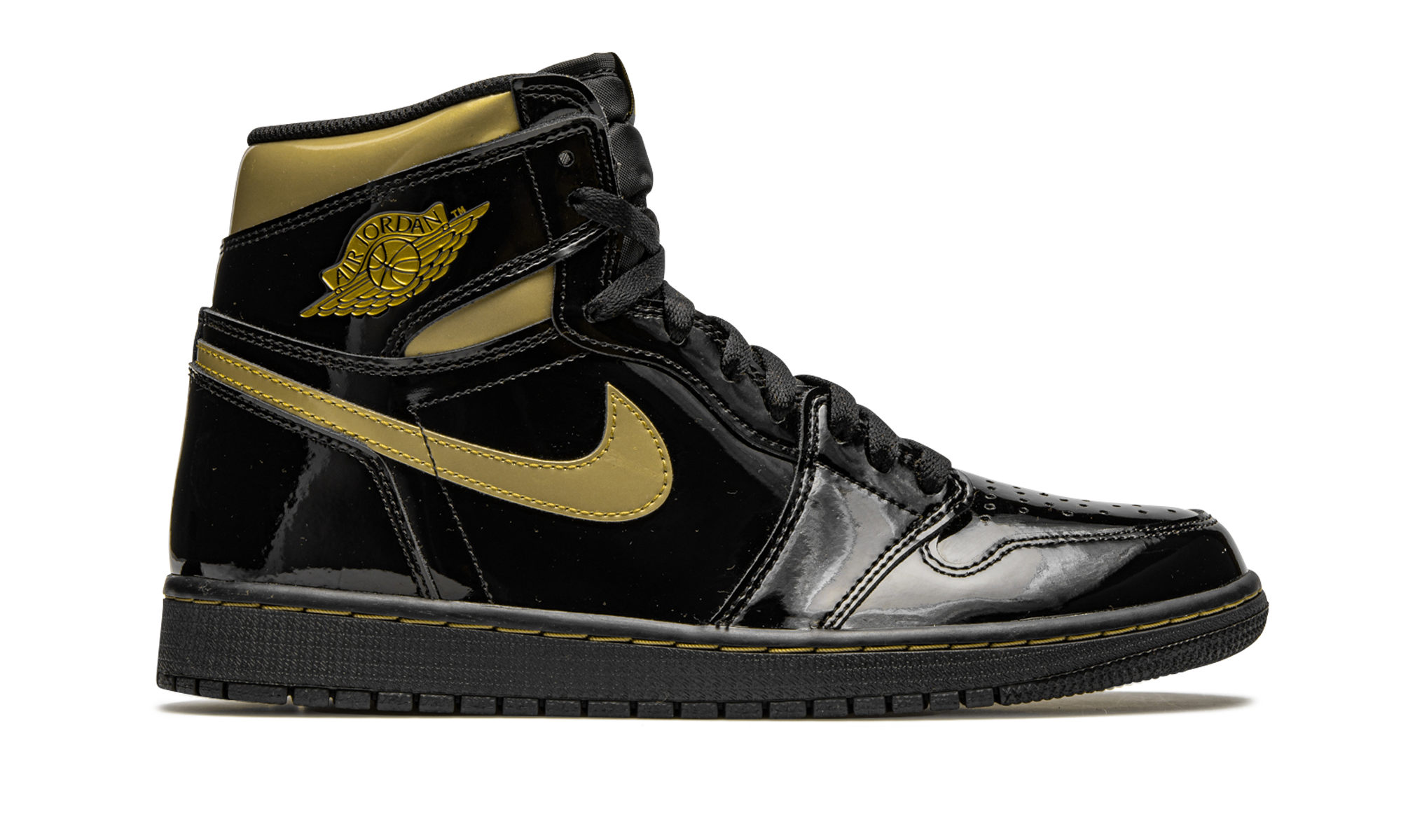 Nike Air Jordan 1 Retro High OG "Black Metallic Gold" 555088 032
