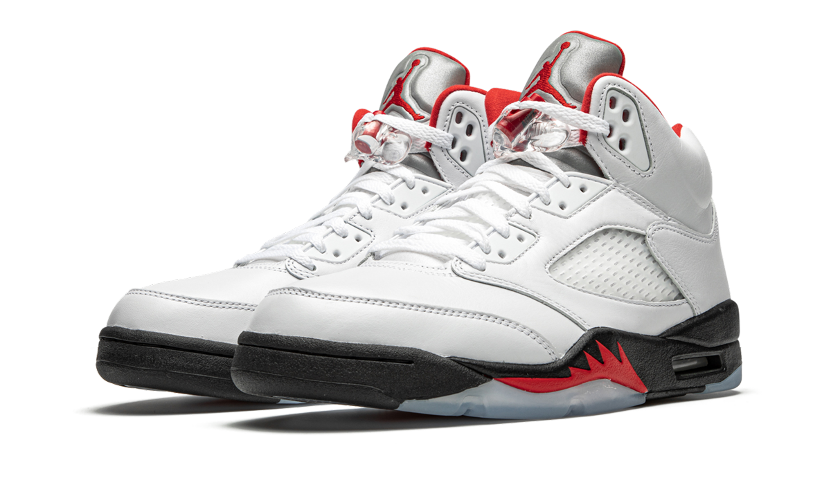 Nike Air Jordan 5 Retro "Fire Red Silver Tongue 2020" DA1911 102