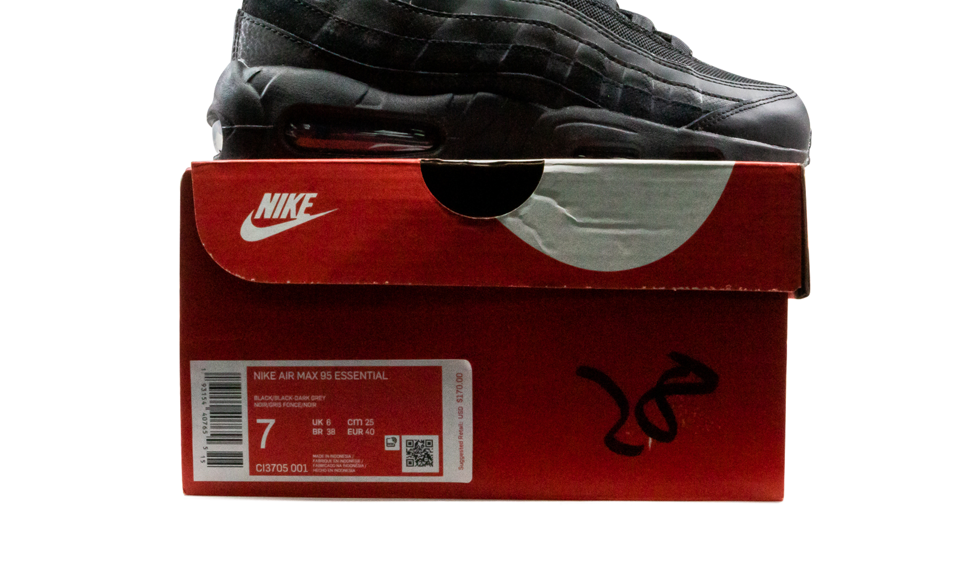 Nike Air Max 95 Essential "Triple Black" CI3705 001