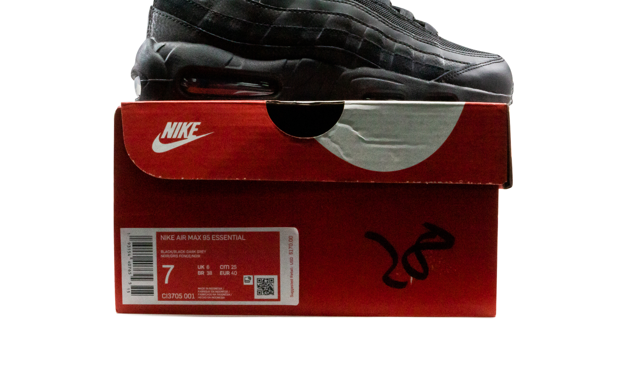 Nike Air Max 95 Essential "Triple Black" CI3705 001
