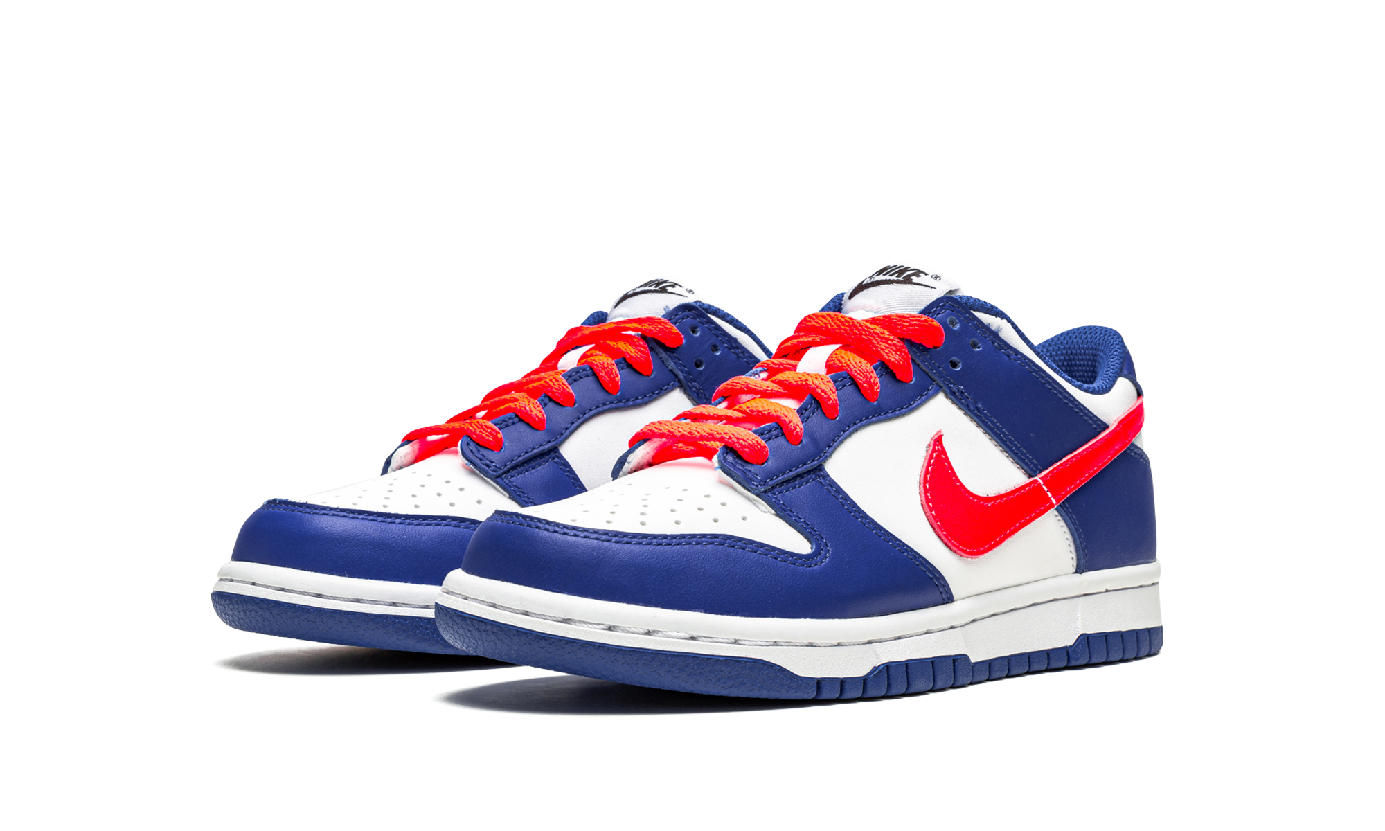Nike Dunk Low GS "Bright Crimson / Game Royal" CW1590 104