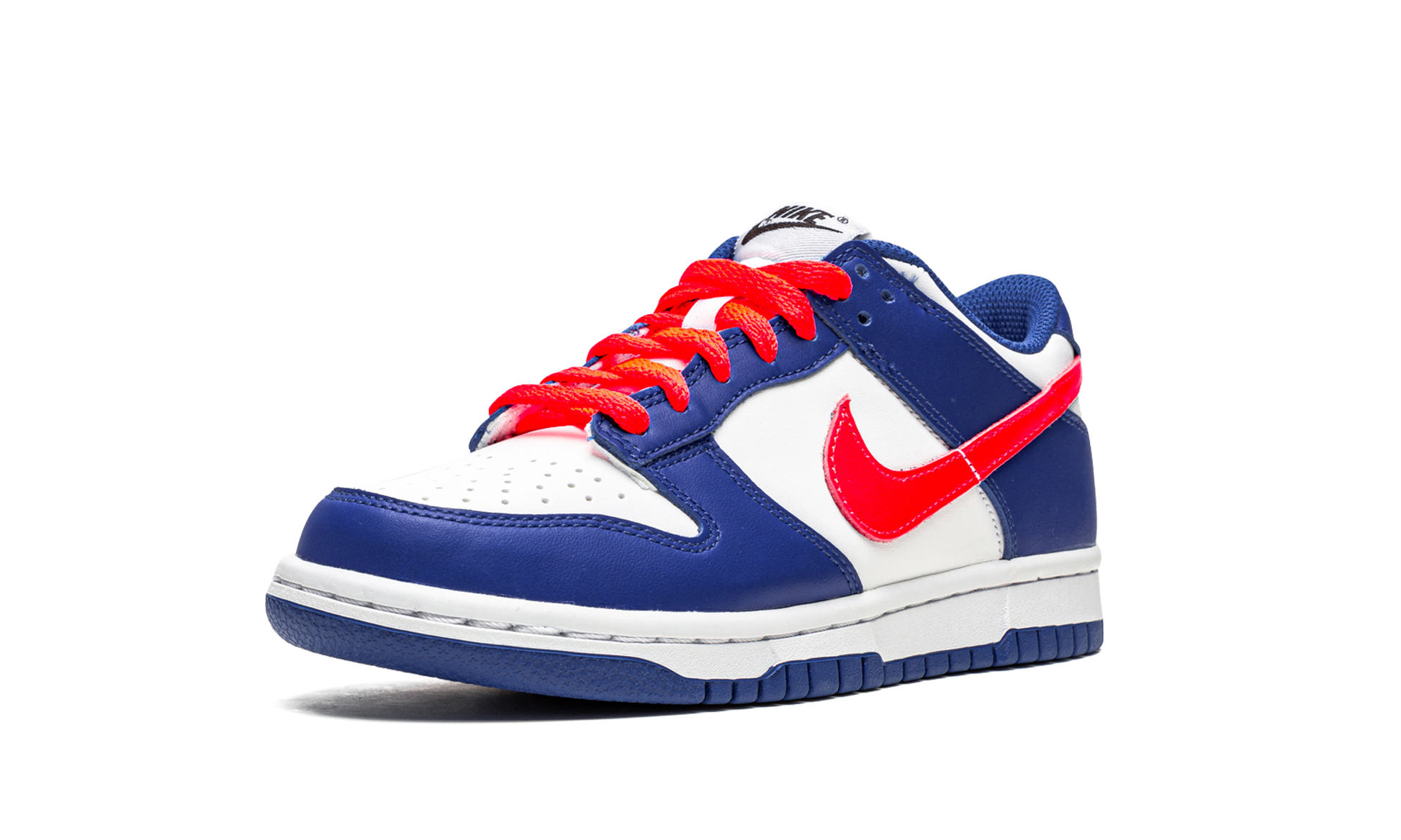 Nike Dunk Low GS "Bright Crimson / Game Royal" CW1590 104