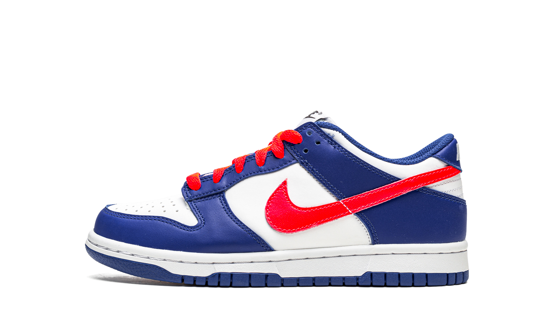 Nike Dunk Low GS "Bright Crimson / Game Royal" CW1590 104