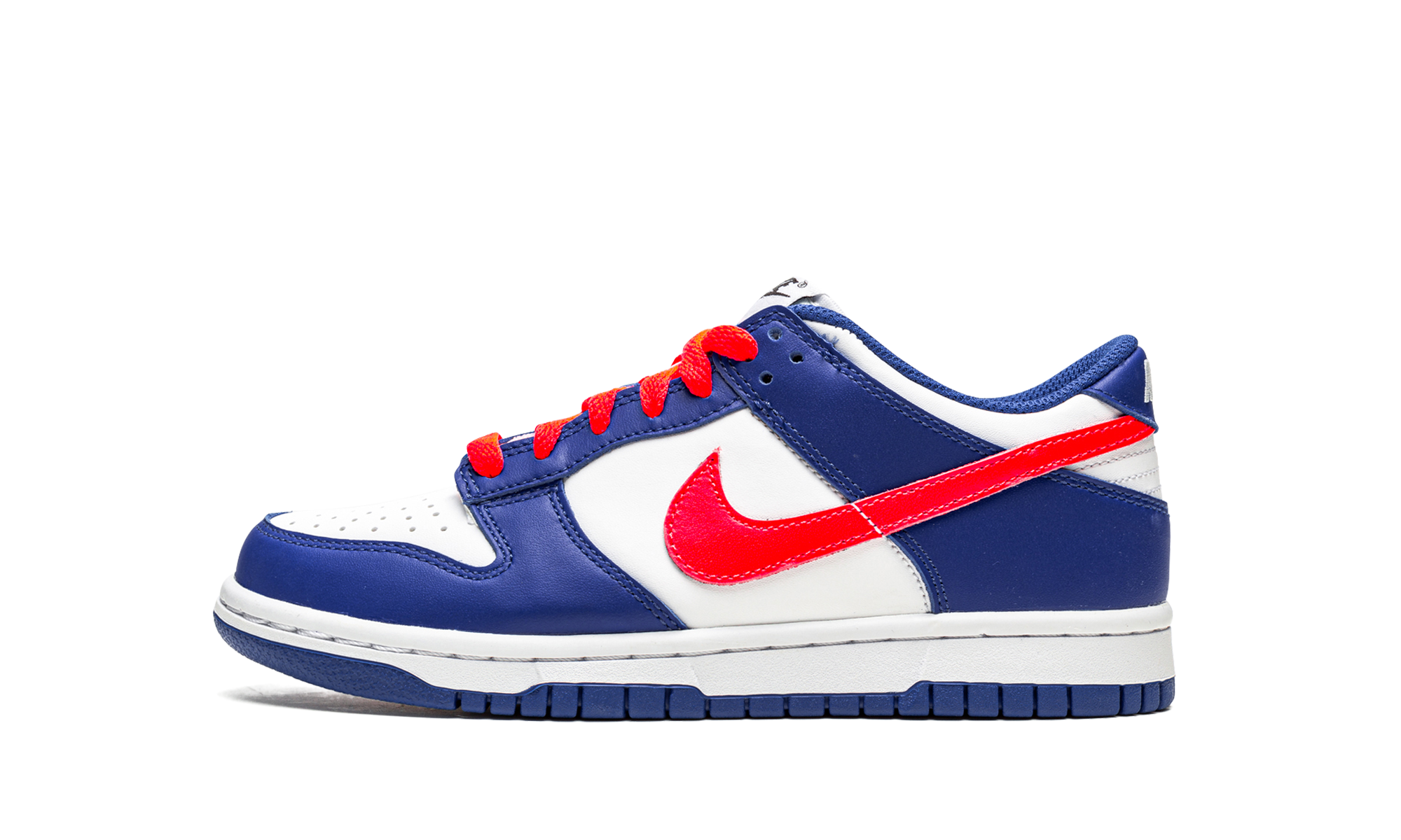 Nike Dunk Low GS "Bright Crimson / Game Royal" CW1590 104