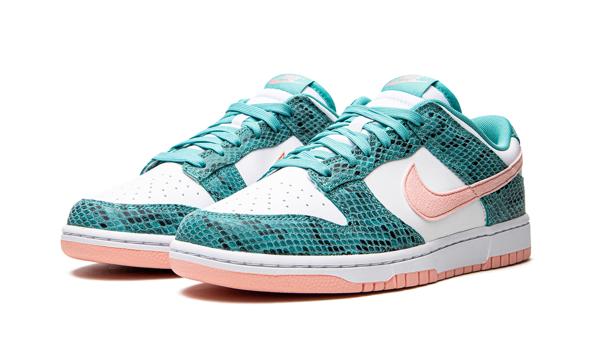 Nike Dunk Low "Snakeskin Washed Teal Bleached Coral" DR8577 300