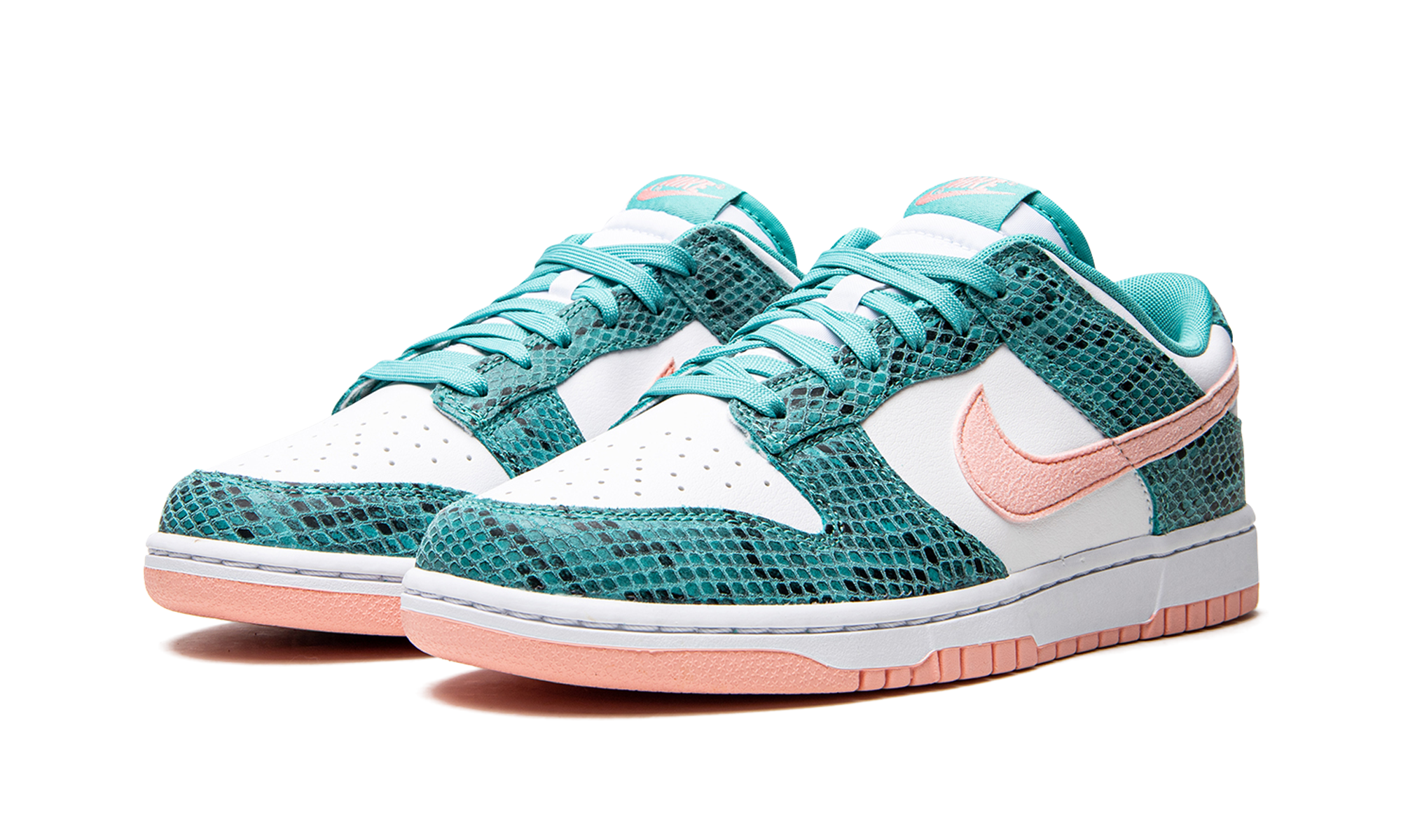 Nike Dunk Low "Snakeskin Washed Teal Bleached Coral" DR8577 300
