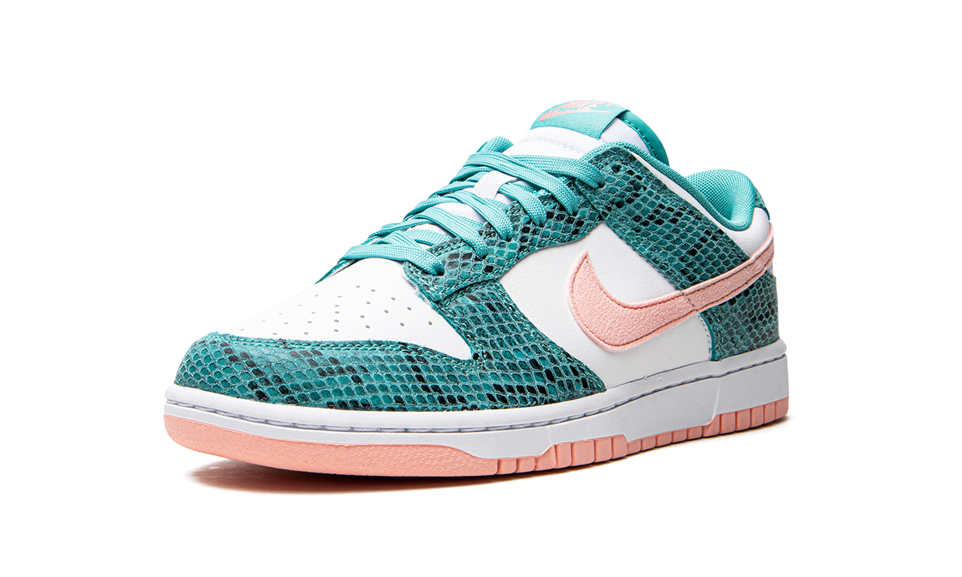Nike Dunk Low "Snakeskin Washed Teal Bleached Coral" DR8577 300