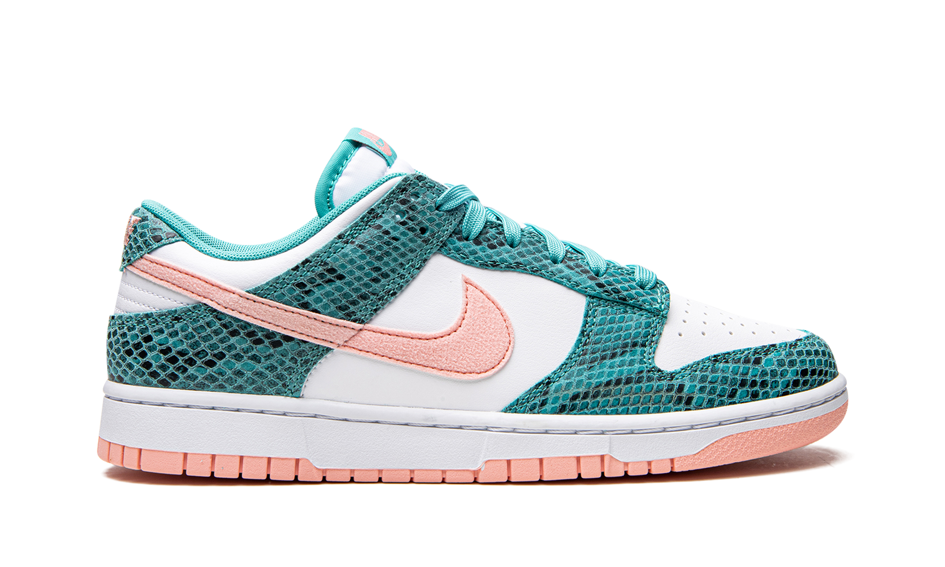 Nike Dunk Low "Snakeskin Washed Teal Bleached Coral" DR8577 300
