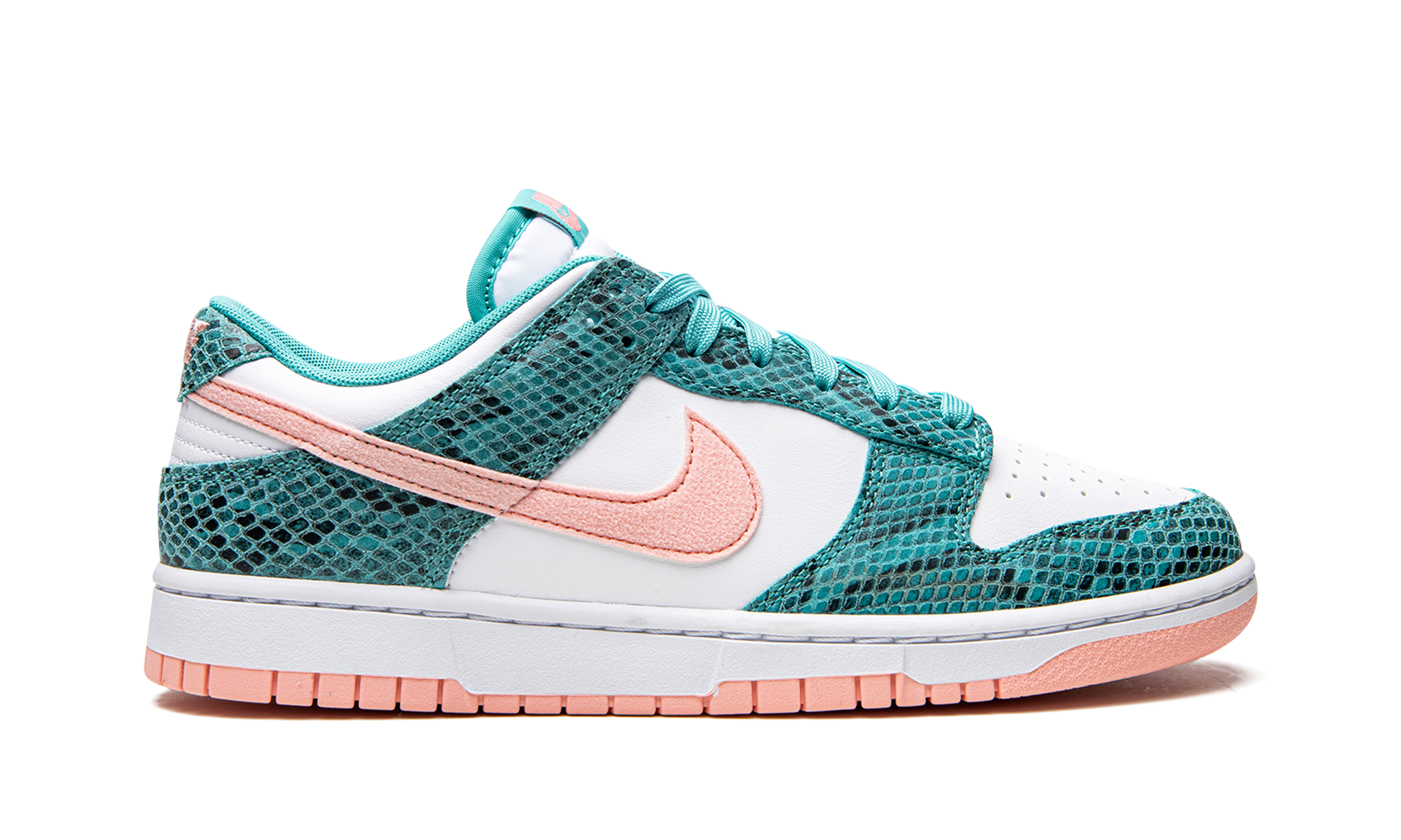 Nike Dunk Low "Snakeskin Washed Teal Bleached Coral" DR8577 300