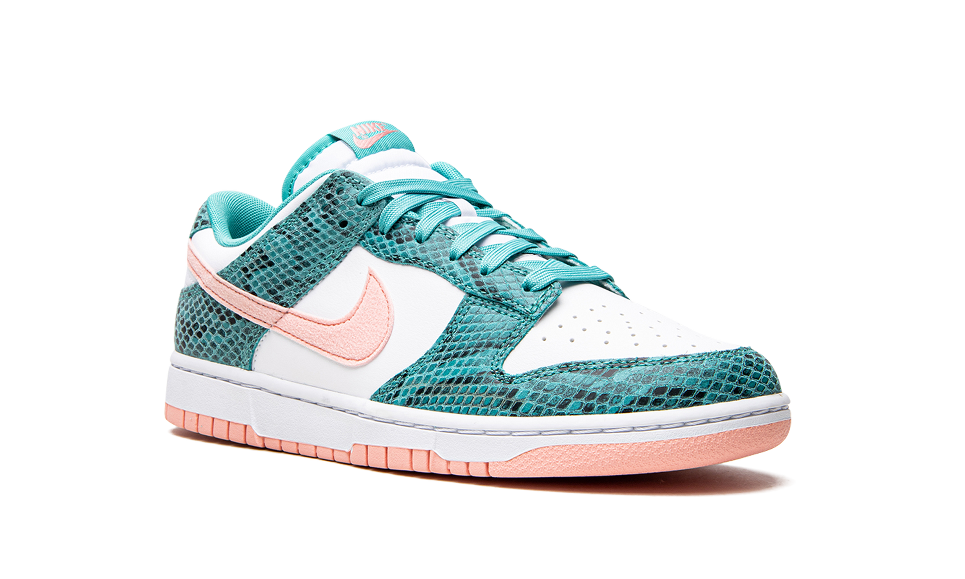 Nike Dunk Low "Snakeskin Washed Teal Bleached Coral" DR8577 300