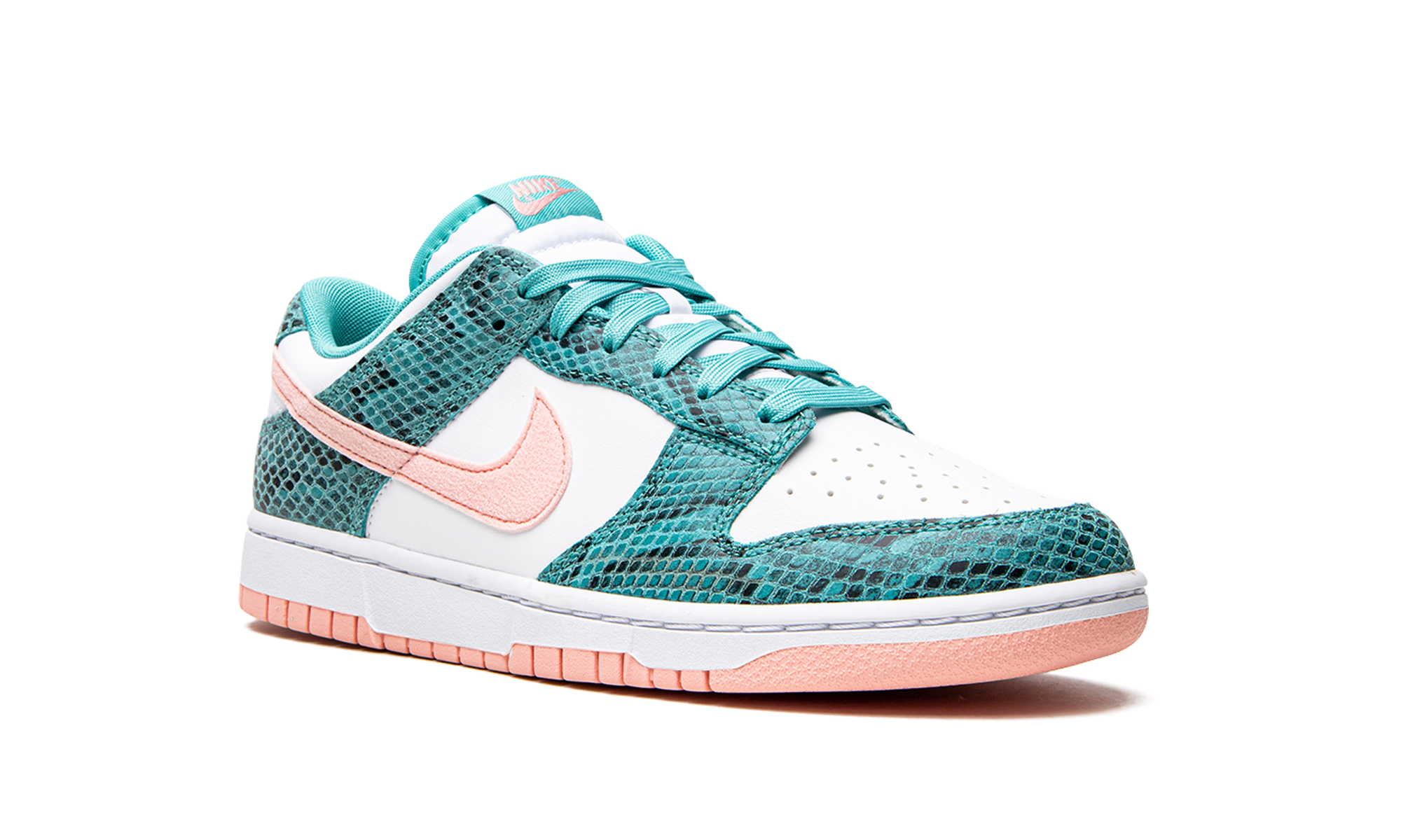 Nike Dunk Low "Snakeskin Washed Teal Bleached Coral" DR8577 300