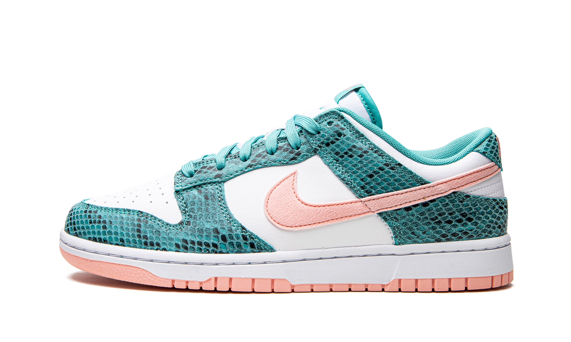 Nike Dunk Low "Snakeskin Washed Teal Bleached Coral" DR8577 300